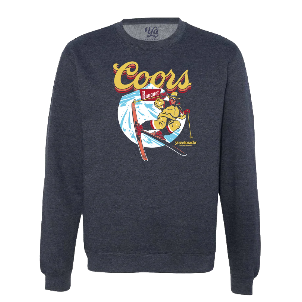 Coors Banquet x YoColorado Unisex On The Slopes Crewneck Sweatshirt - LIMITED EDITION