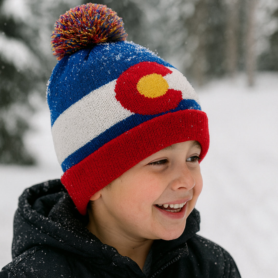 Kids' Colorado Flag Beanie