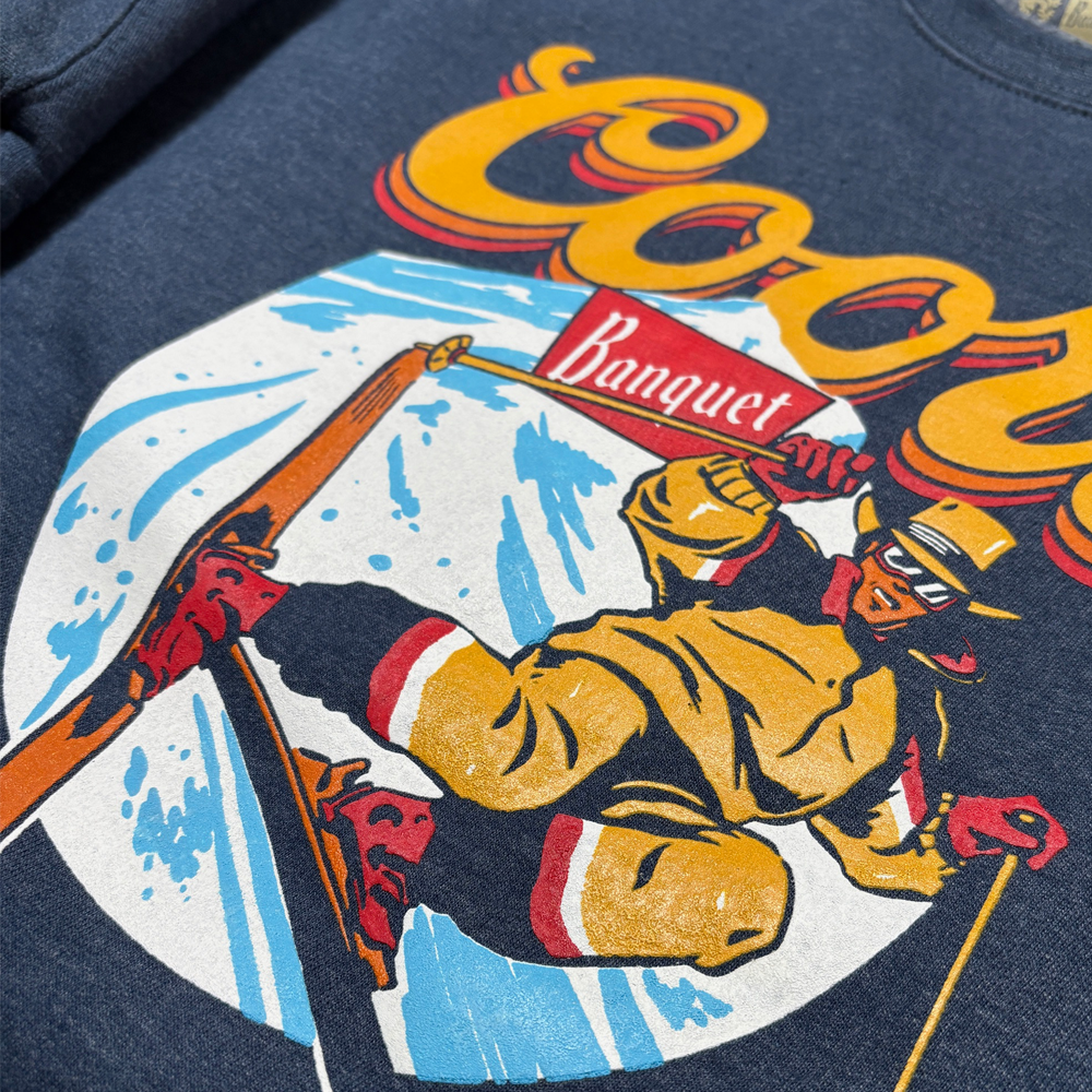 Coors Banquet x YoColorado Unisex On The Slopes Crewneck Sweatshirt - LIMITED EDITION