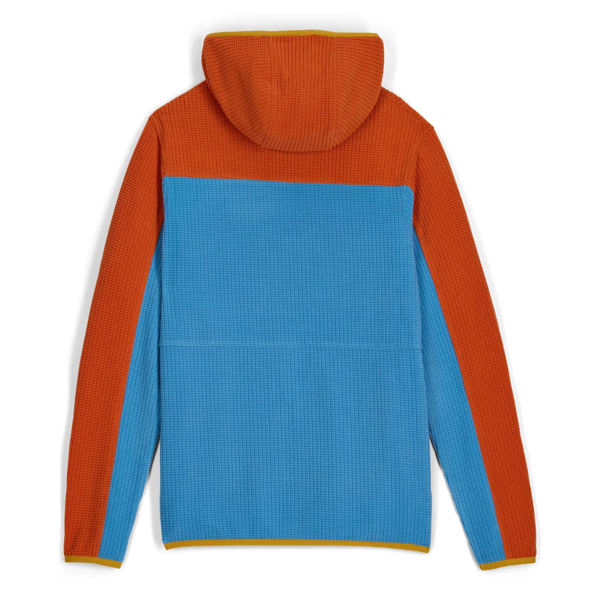 Unisex Verve Grid Fleece Hoodie in SunDown