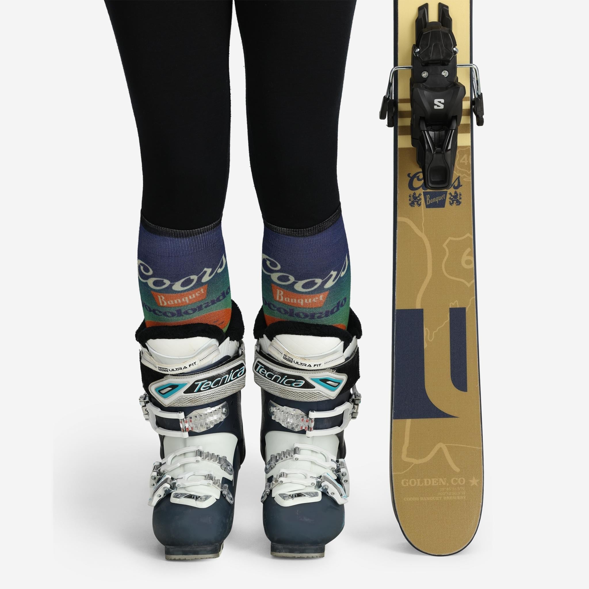 Smartwool x YoColorado x Coors Banquet Over the Calf Ski Socks - LIMITED EDITION