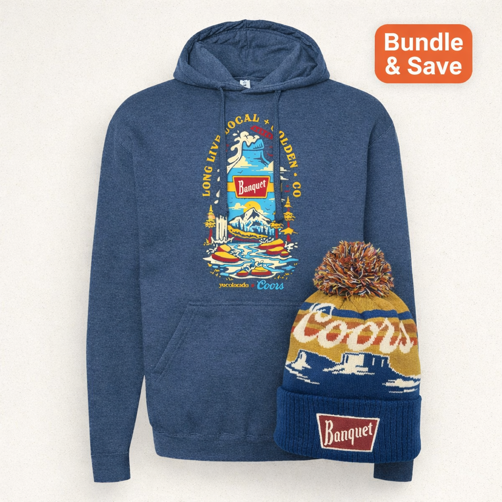 Coors Banquet Hoodie & Beanie Bundle