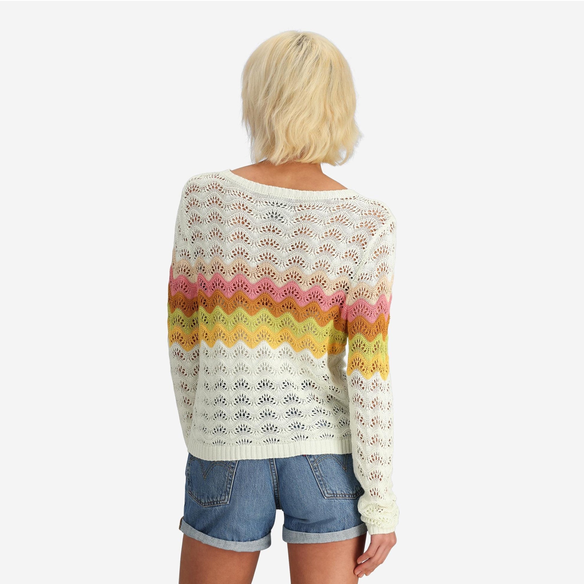 Women's Craft Knit Sweater in Cream - FINAL SALE