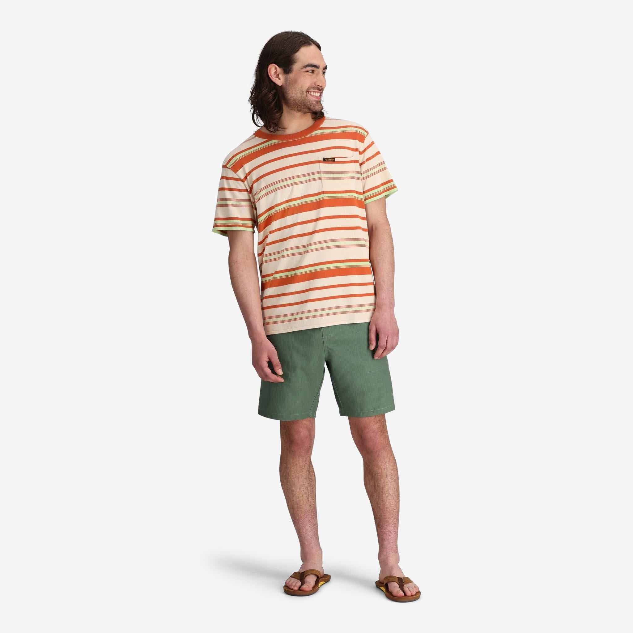 Men's Voyager Knit Tee in Sand