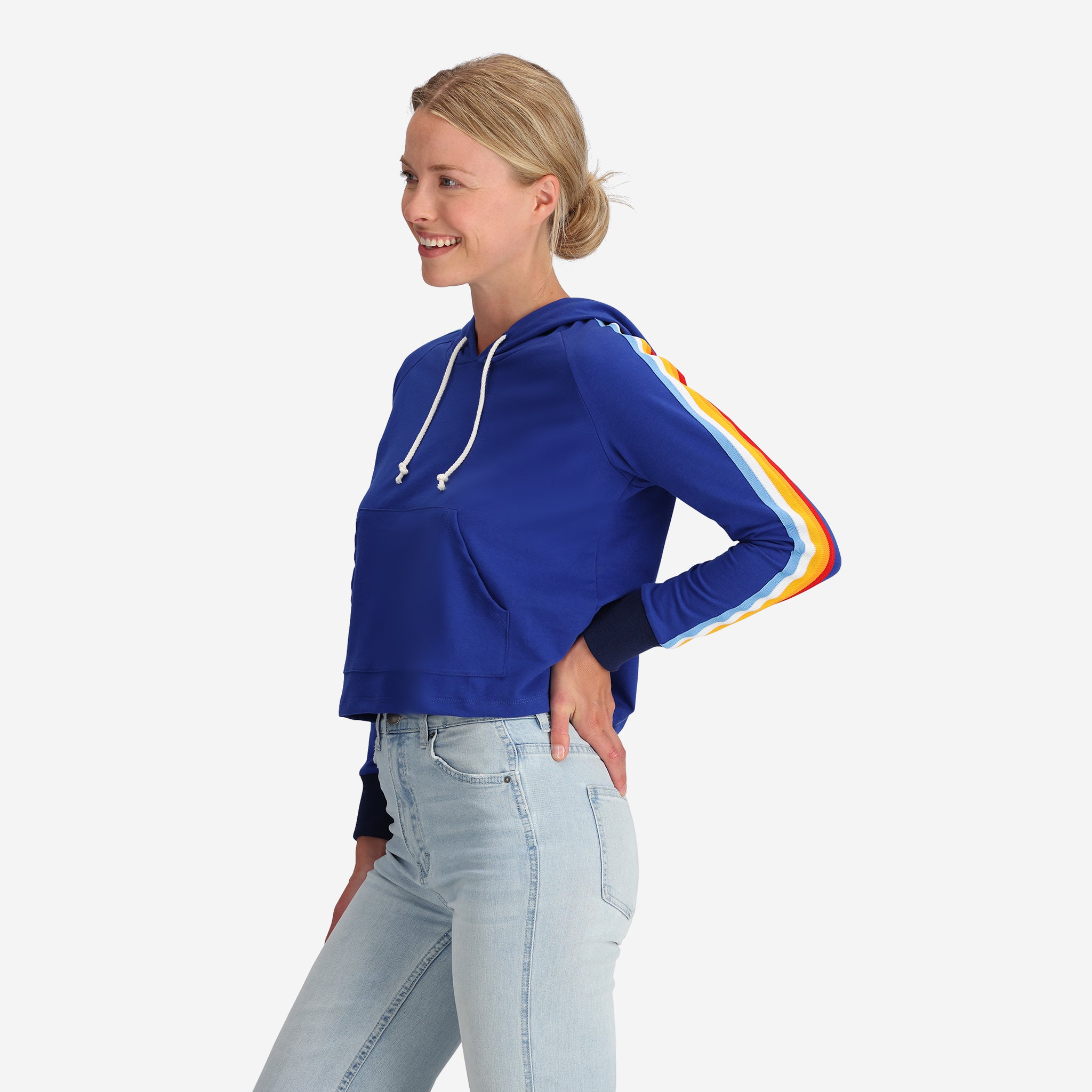 Santa Monica Cropped Hoodie