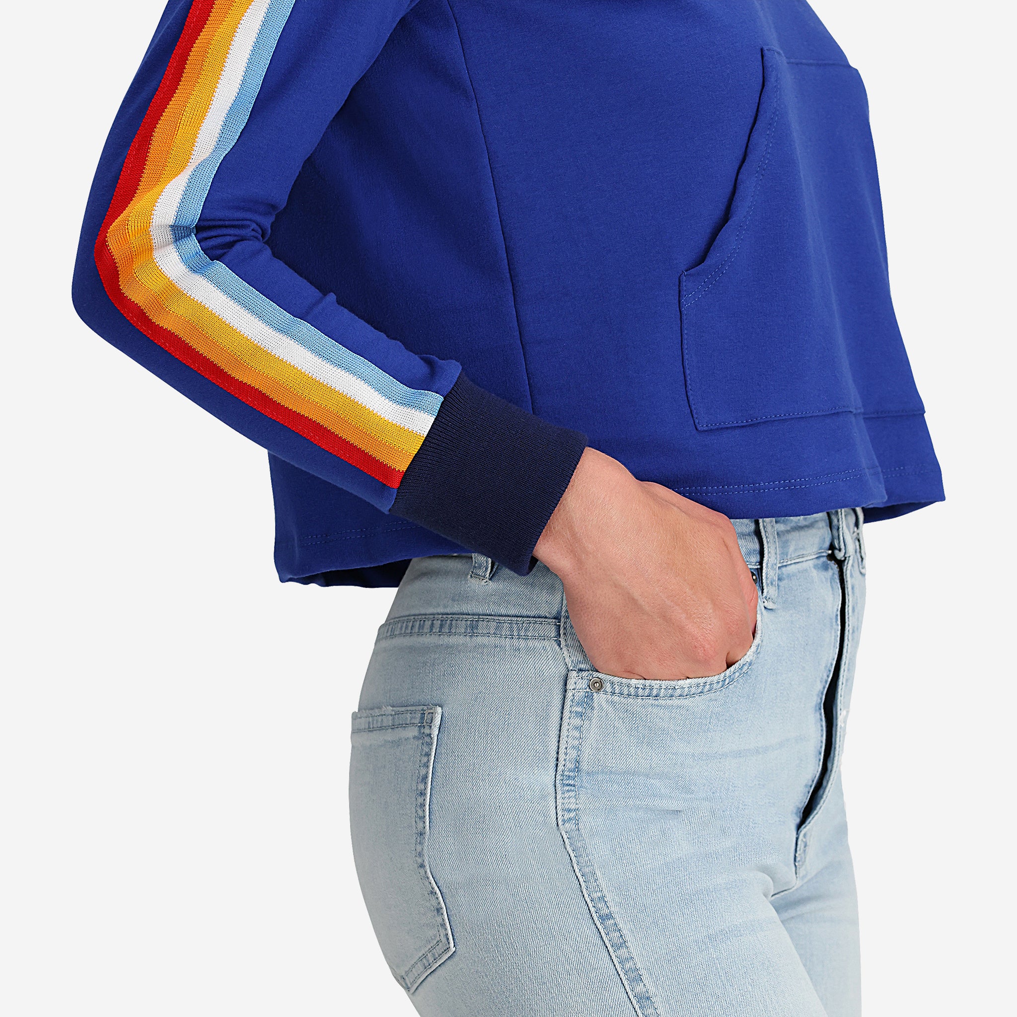 Santa Monica Cropped Hoodie