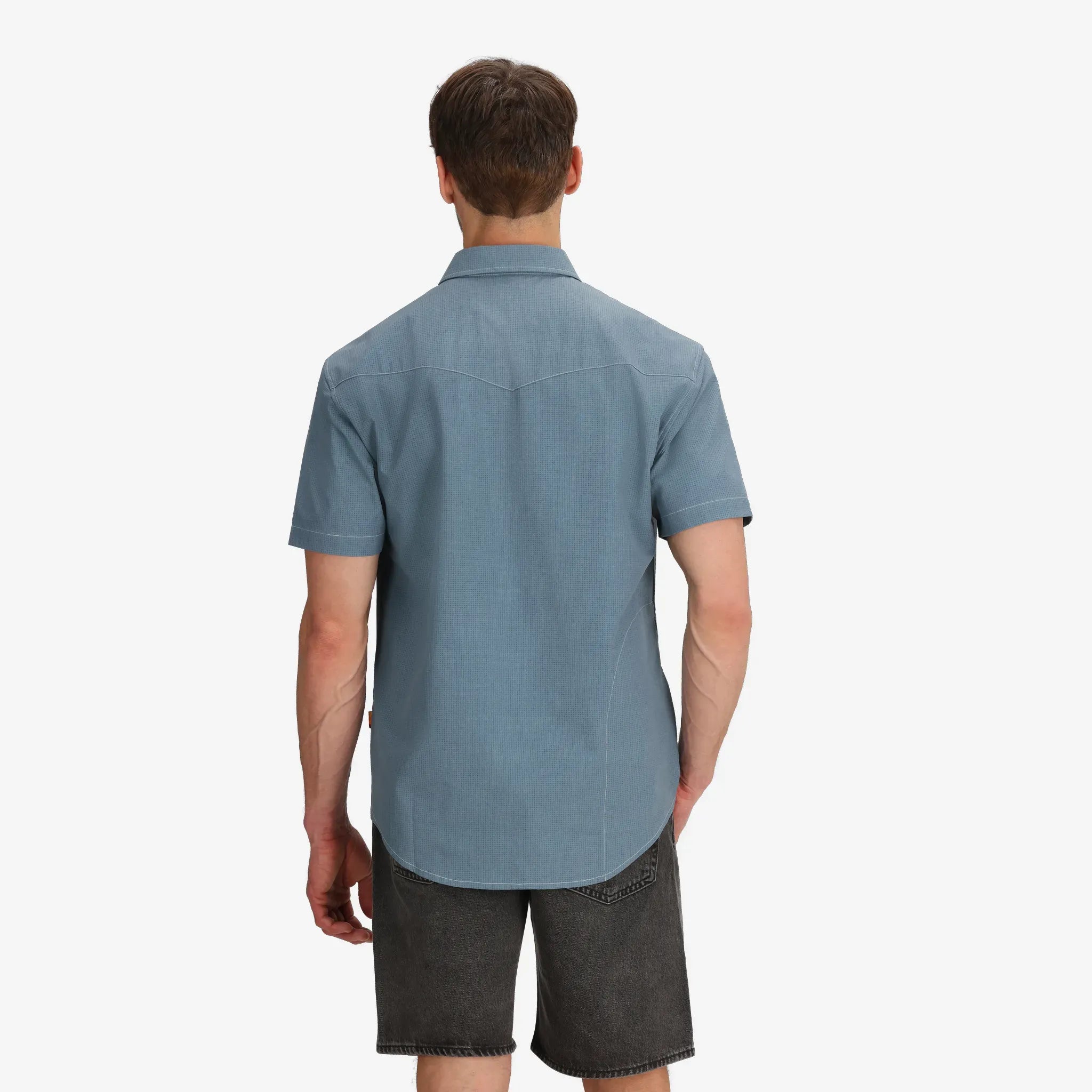 National Ski Patrol Men's Recycled Enduro Slate Blue Tech Shirt