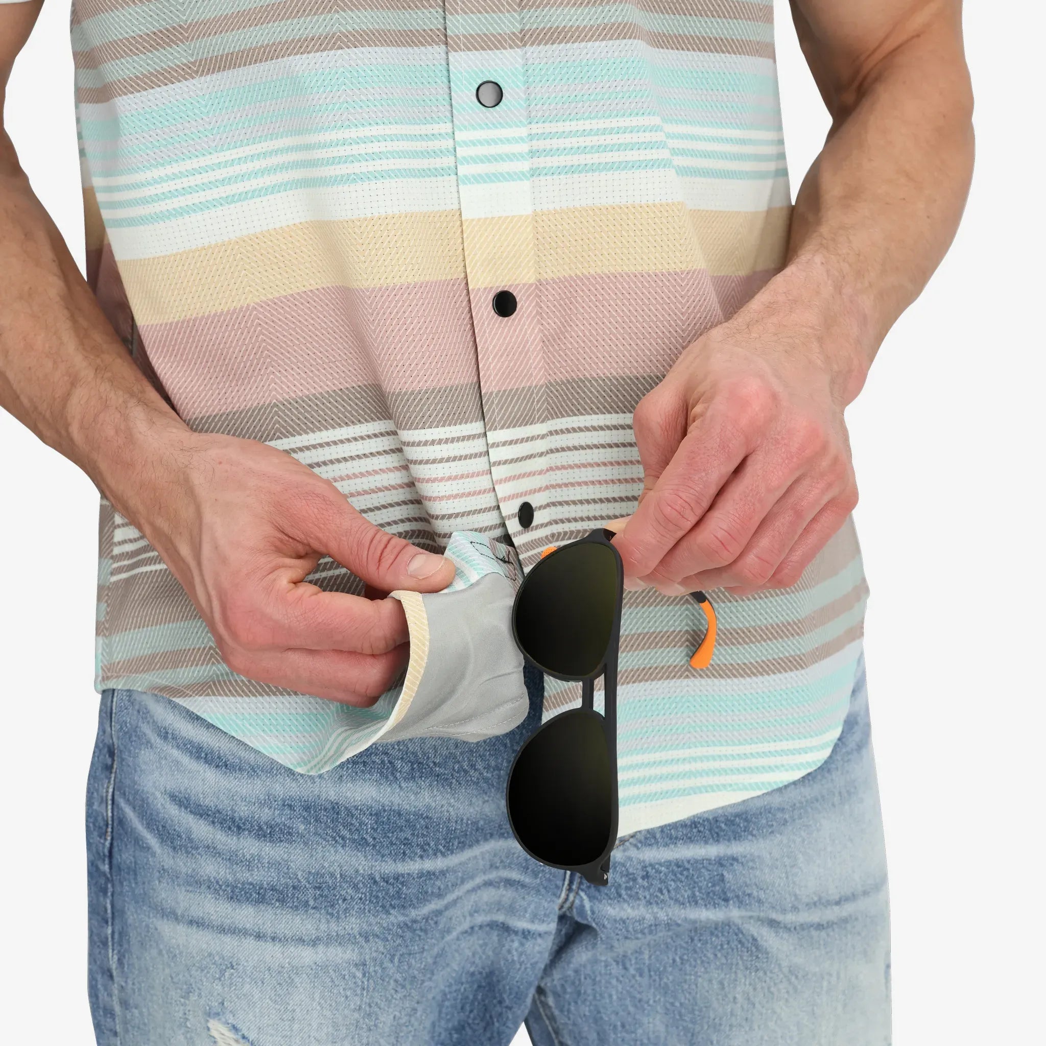 Men's Enduro Boardwalk Stripe Tech Shirt - RECYCLED