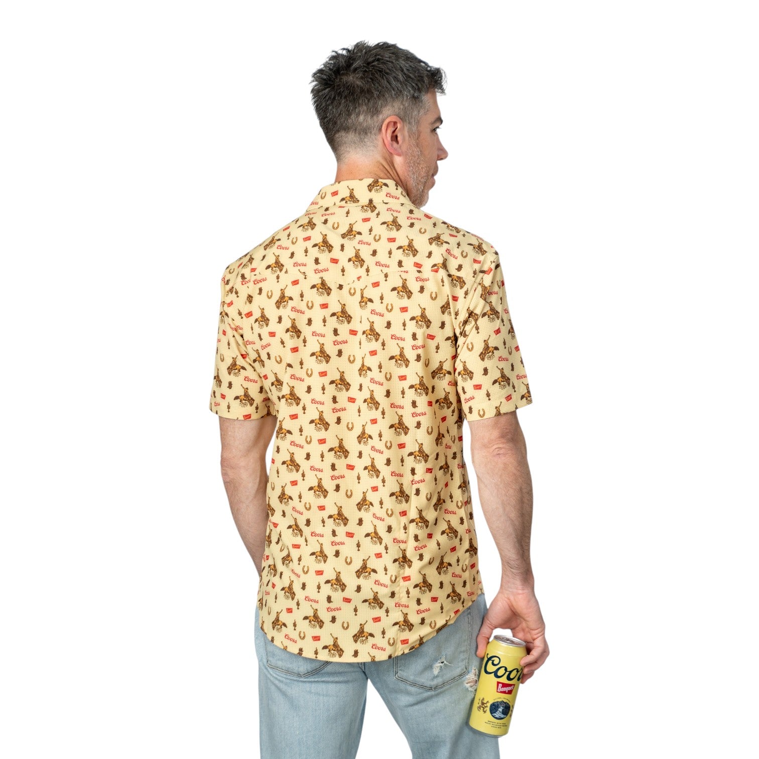Coors Banquet Saddle Up Western Snap Shirt