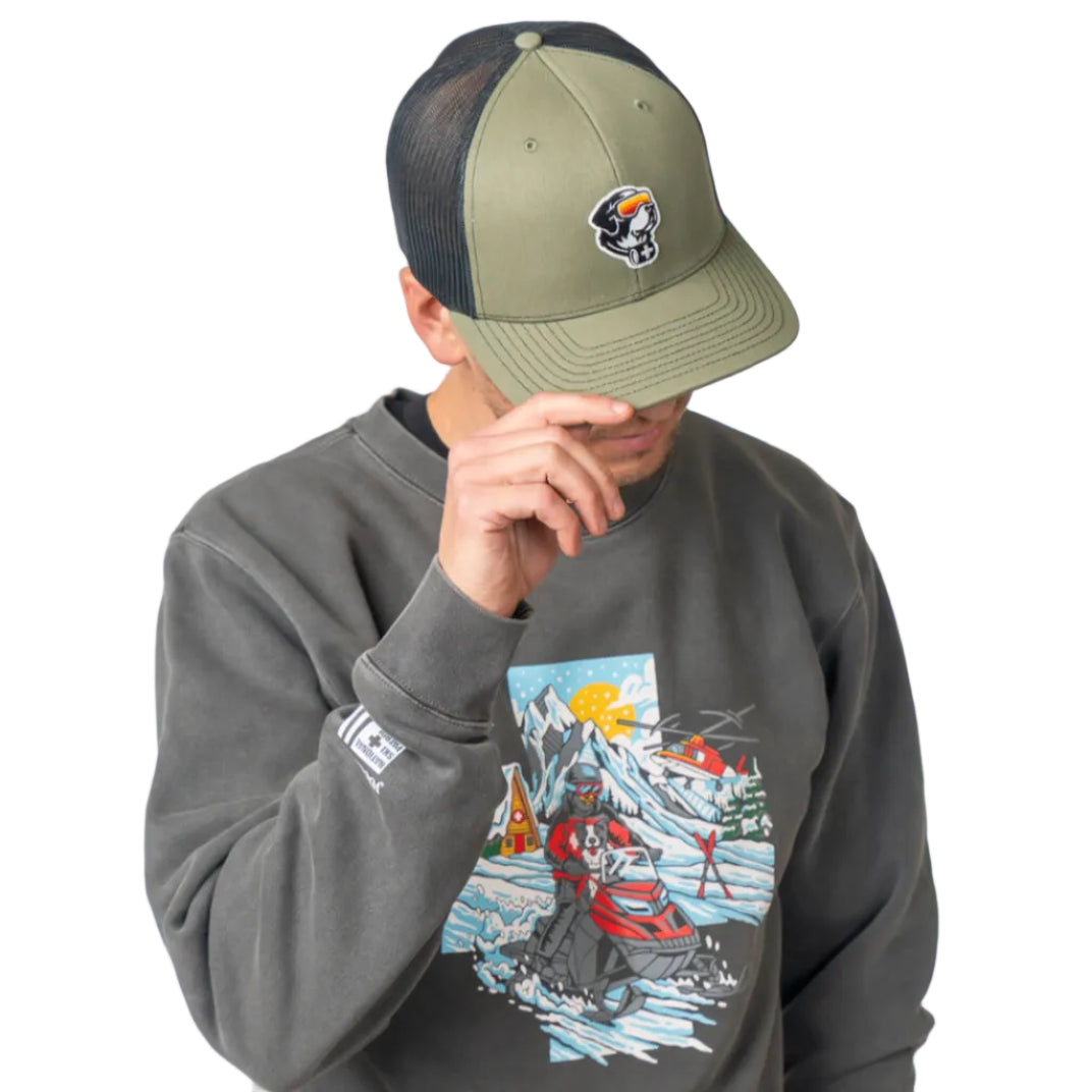 NSP Blizz the “Pawtrol” Dog Trucker Hat in Alpine Green