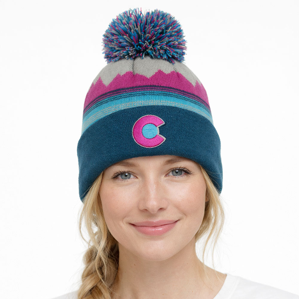 PeakLine Beanie in Deep Teal