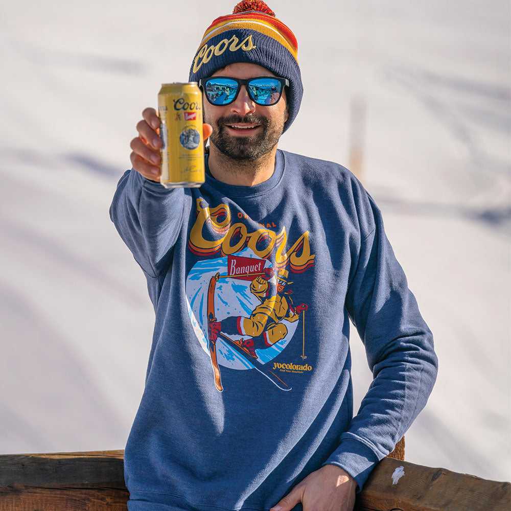 Coors Banquet x YoColorado Unisex On The Slopes Crewneck Sweatshirt - LIMITED EDITION