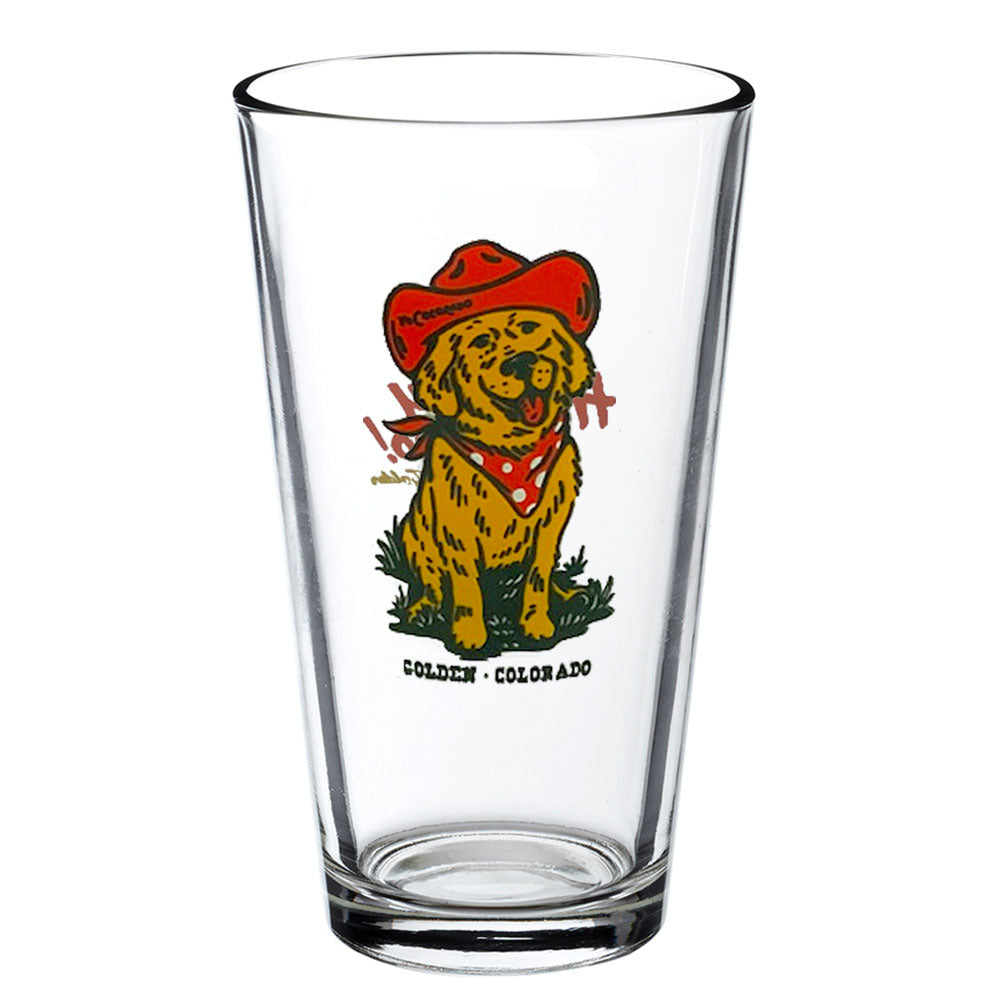 Golden Dog Days Pint Glass