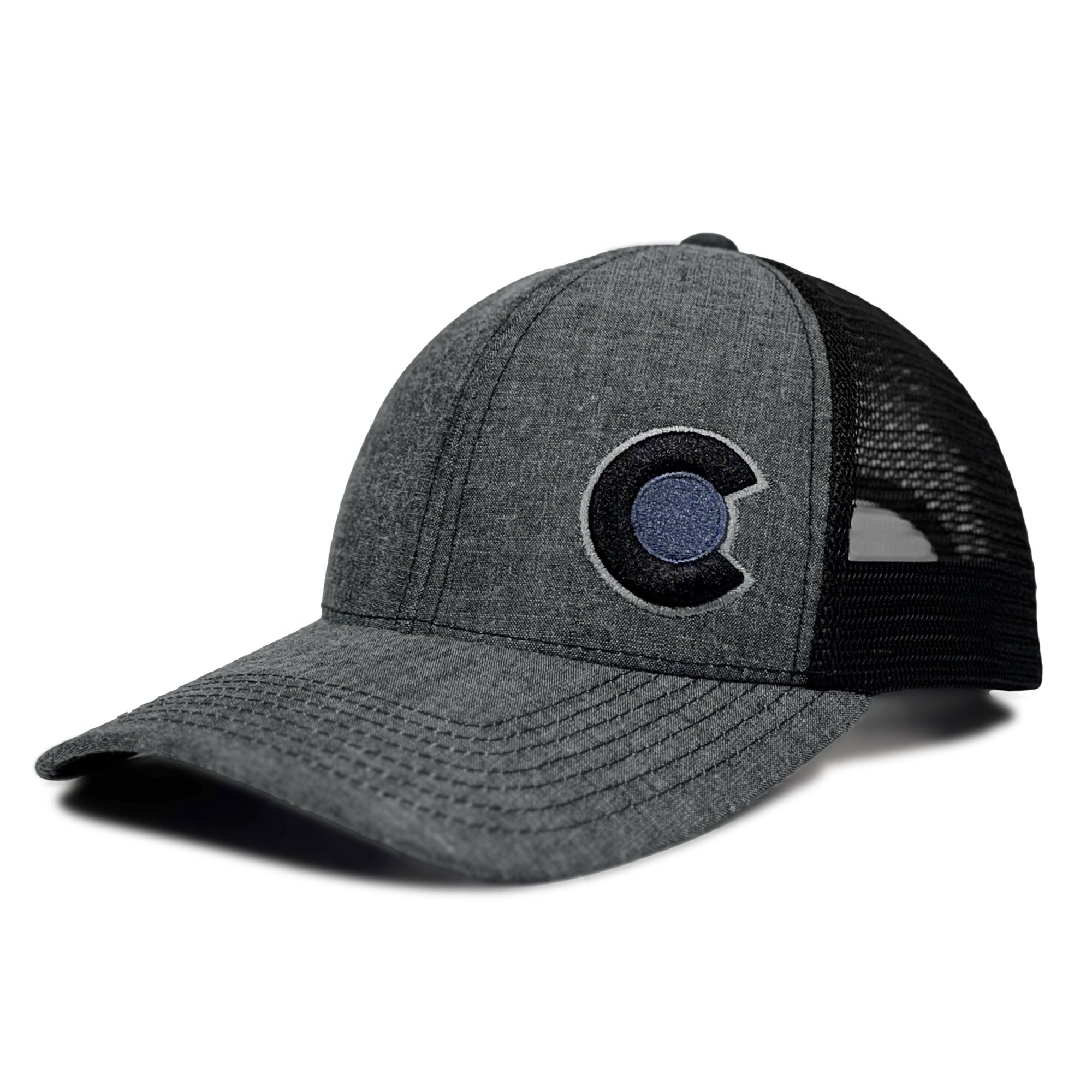 Monochromatic Trucker Hat Black/Black