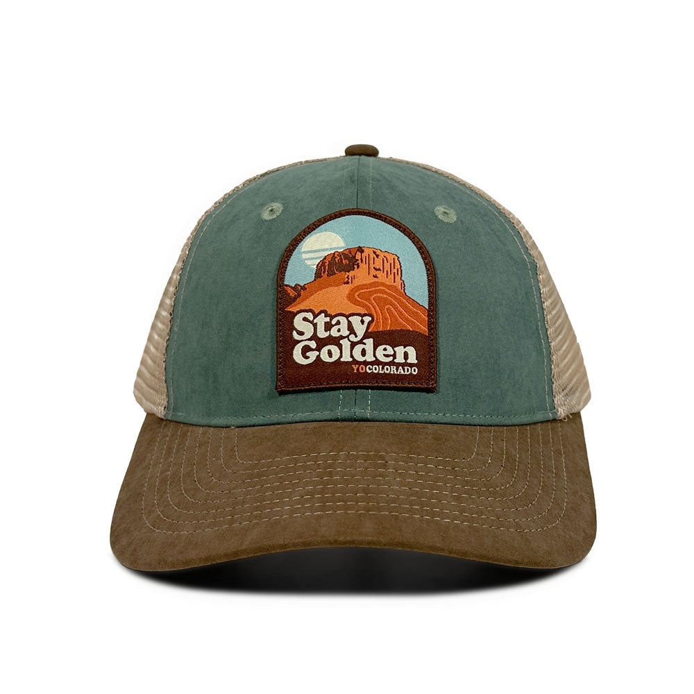 Stay Golden™ Steel Blue Trucker Hat
