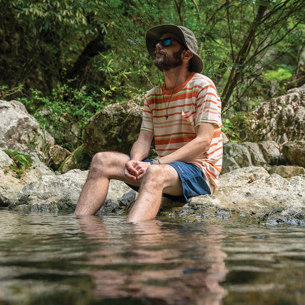 Men's Voyager Knit Tee in Sand