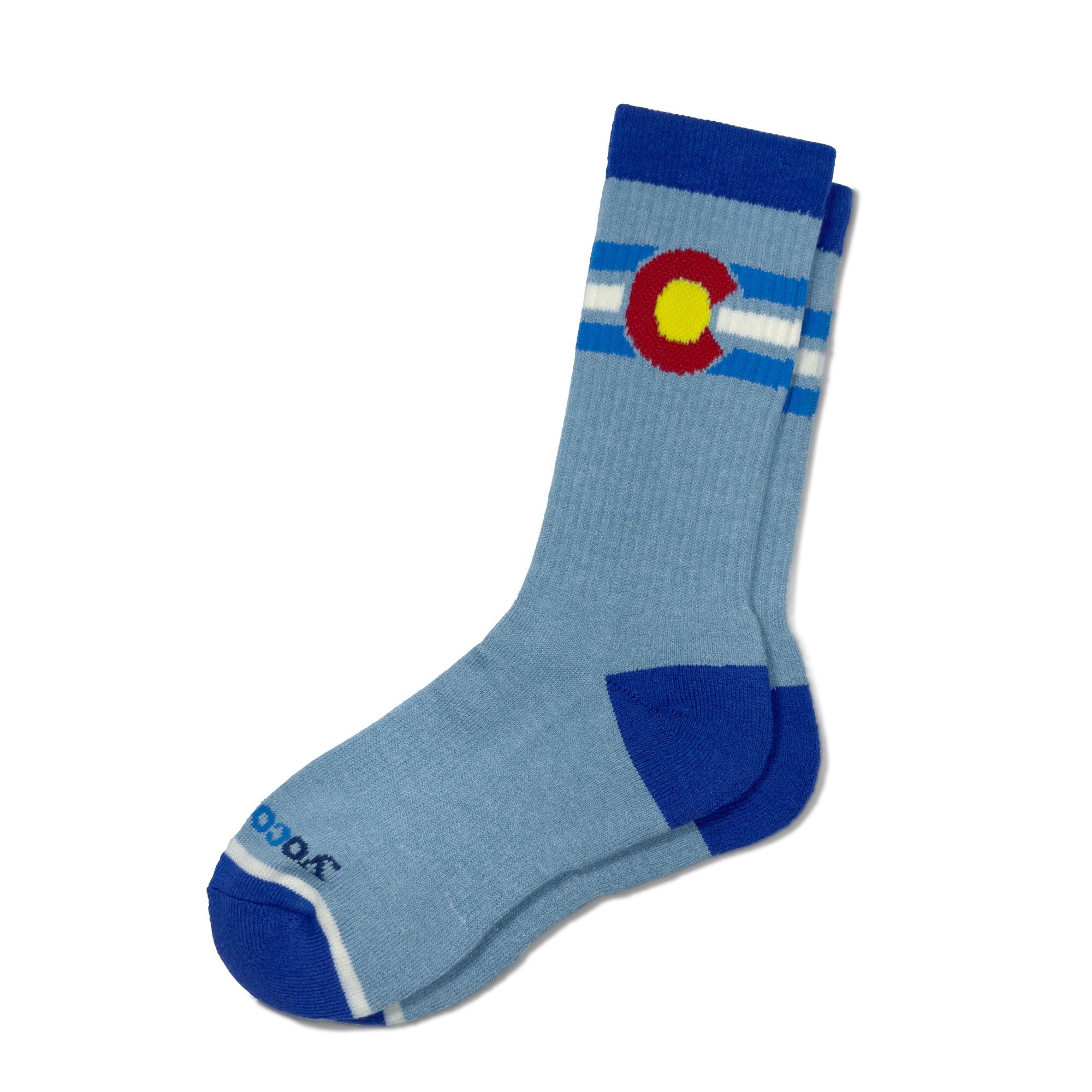 Bluebird Colorado Flag Socks