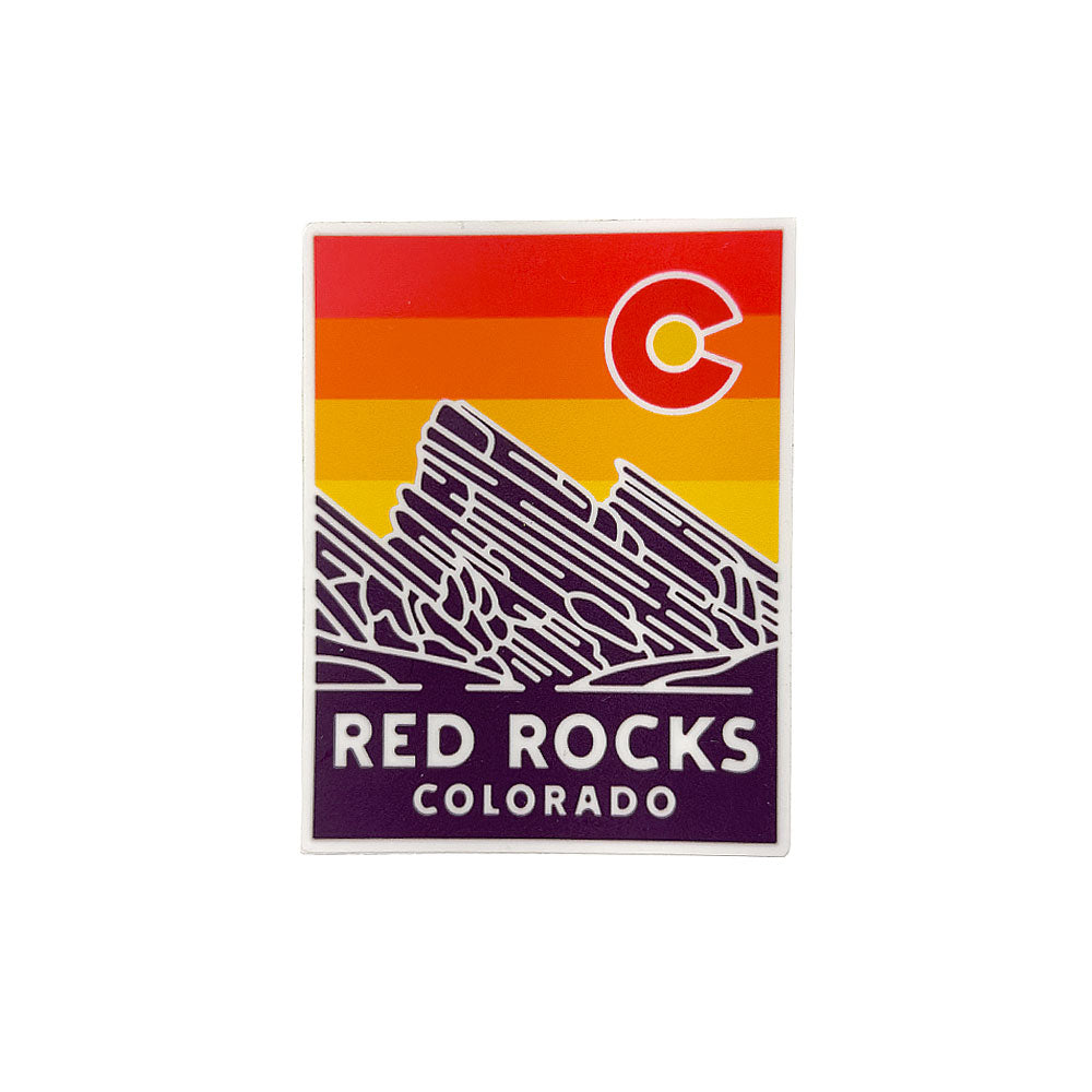 Red Rocks Fader Sticker