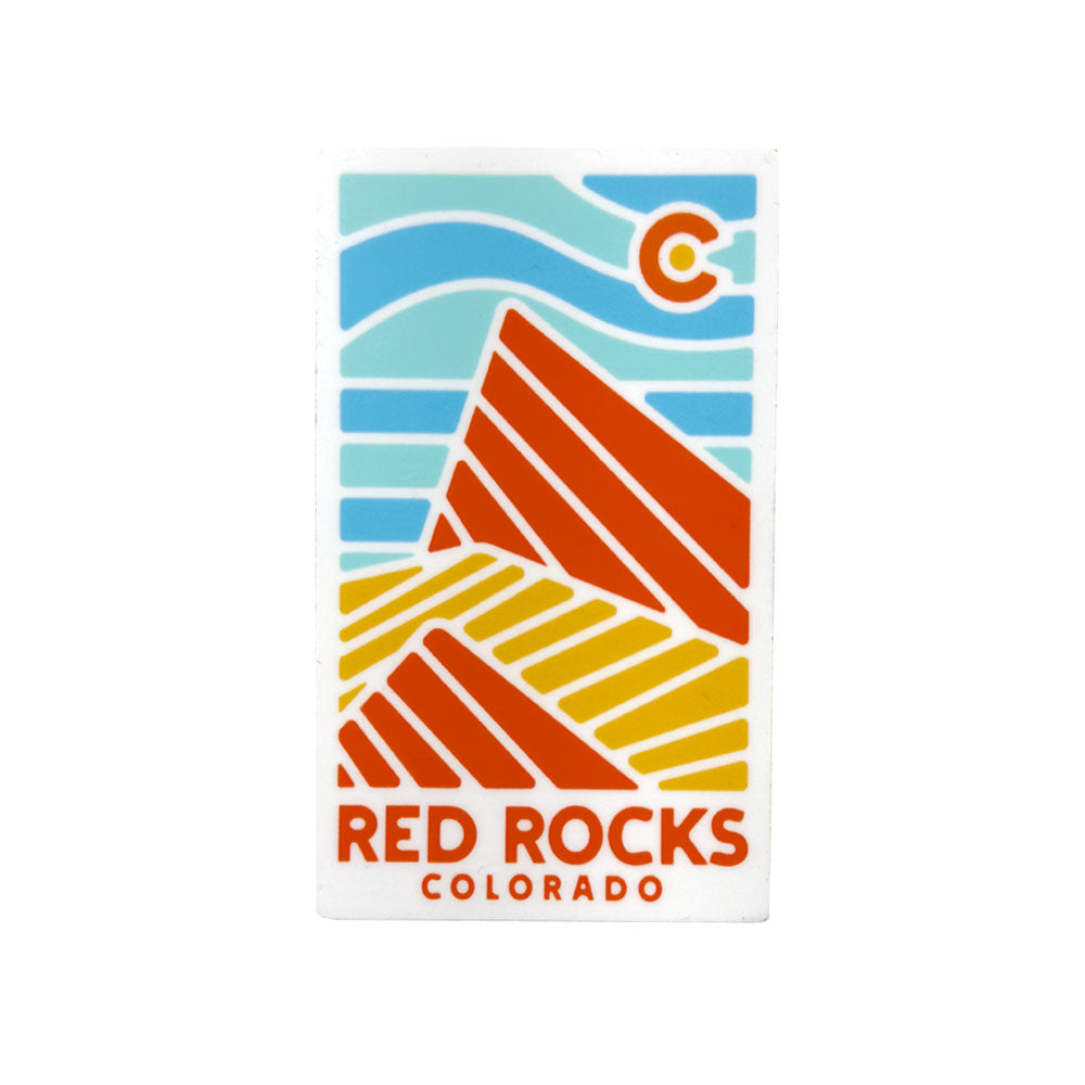 Red Rocks Sky Sticker