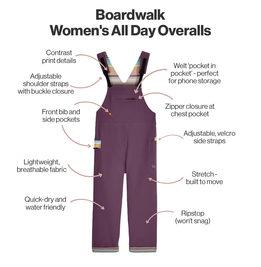 Women's Boardwalk All Day Overalls
