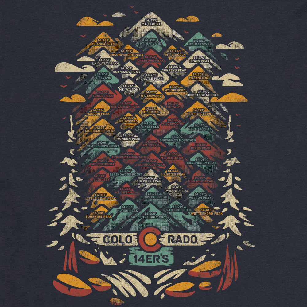 Unisex Colorado 14ers Long Sleeve Shirt