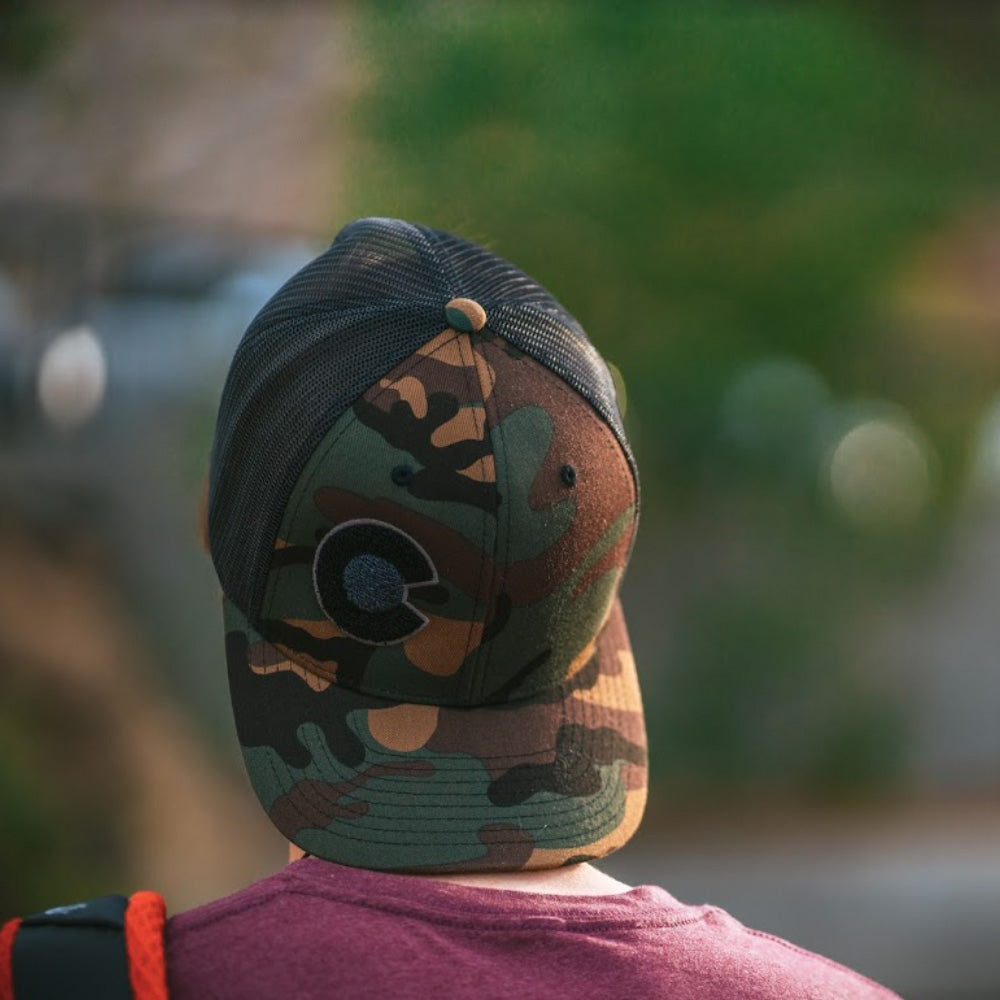 The Rogue Camo Black Mesh Hat