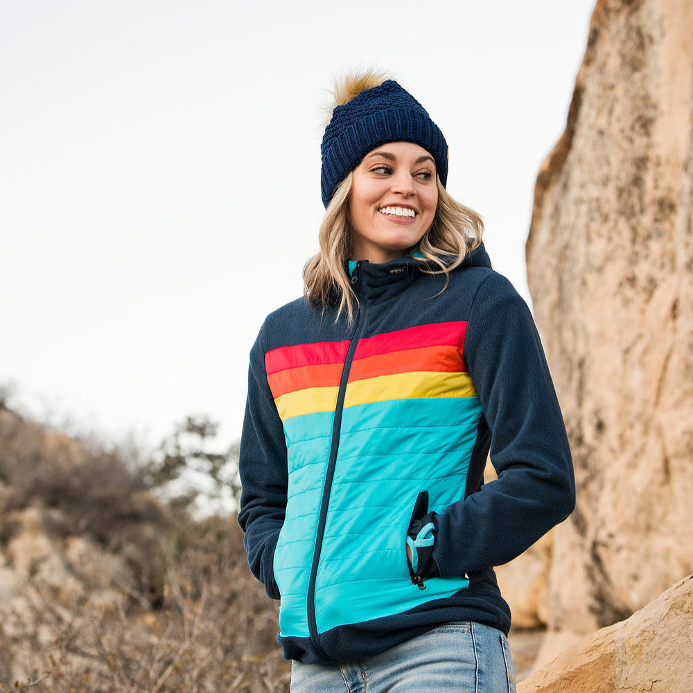 Women's Momentum Polartec® Fleece Jacket in Navy