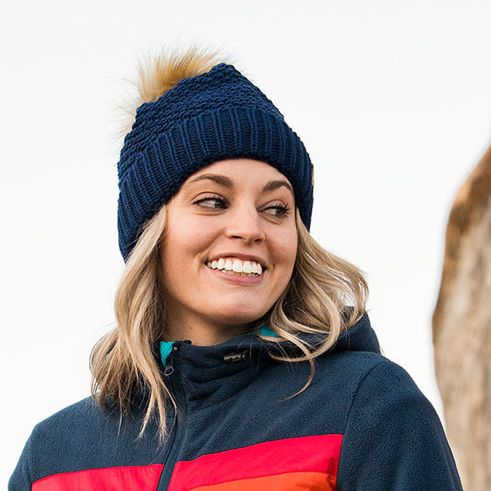 Cosmo Faux Fur Pom Beanie