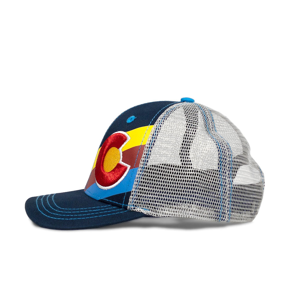 Kids' Incline Colorado Trucker Hat - Classic Navy