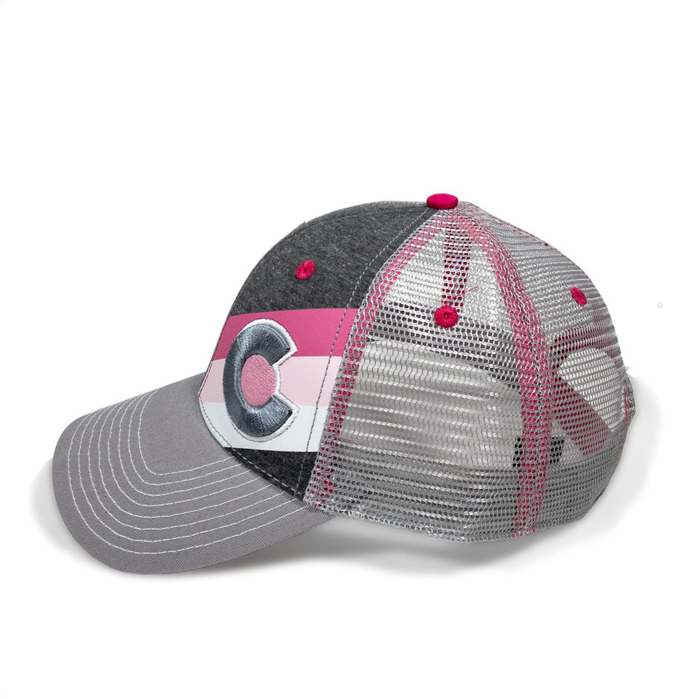 Incline Colorado Trucker Hat - Pink Punk