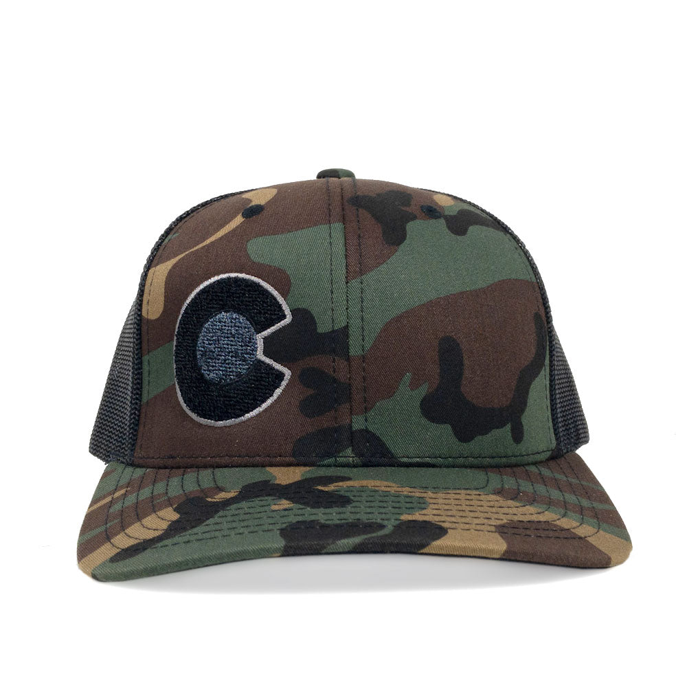 The Rogue Camo Black Mesh Hat