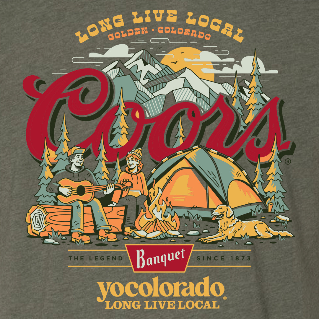 Coors Banquet x YoColorado Campfire Crew Unisex T-Shirt