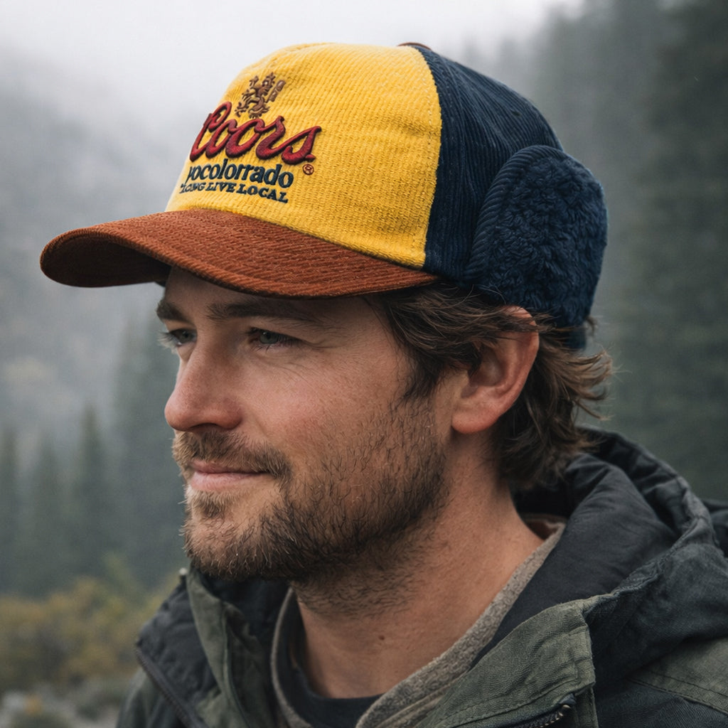 Coors Banquet x YoColorado Tricolor Corduroy Sherpa Hat