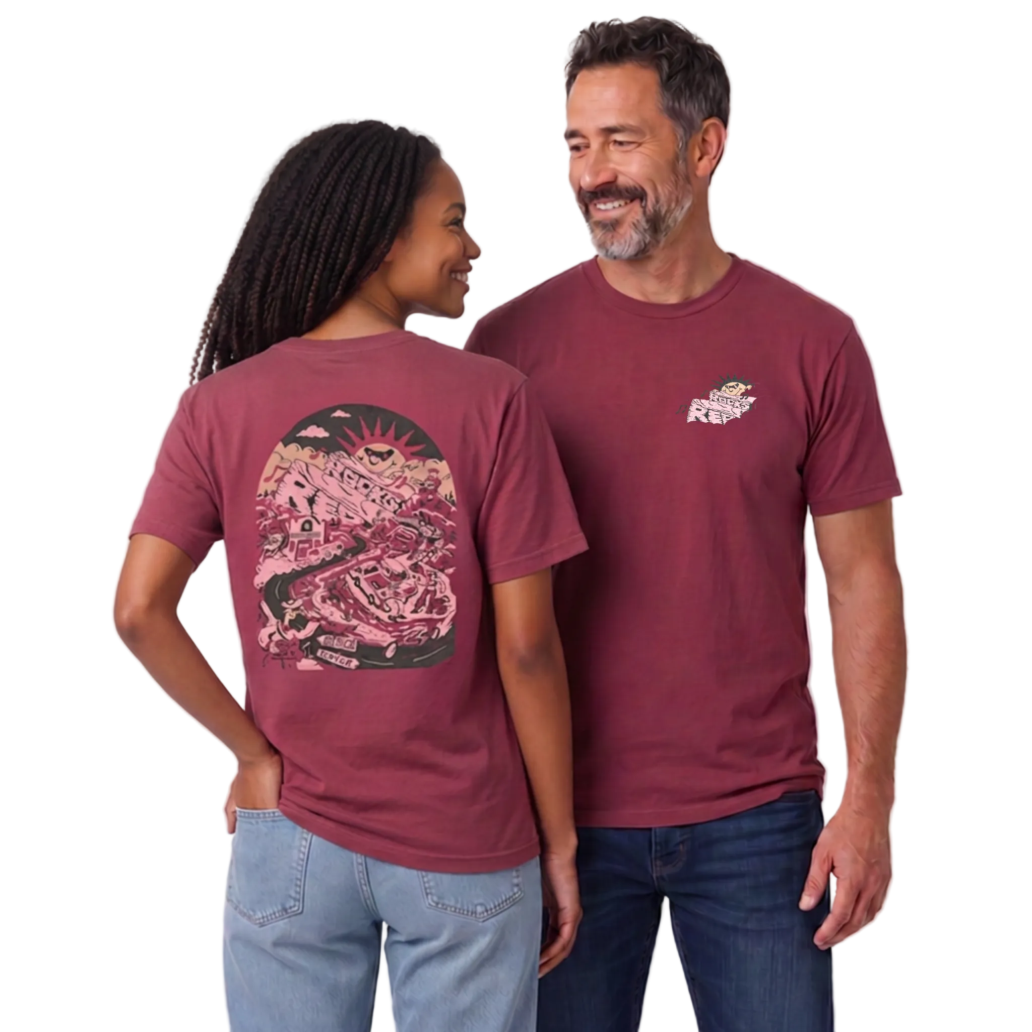 Red Rocks Born To Rock Unisex T-Shirt - Sandstone Red