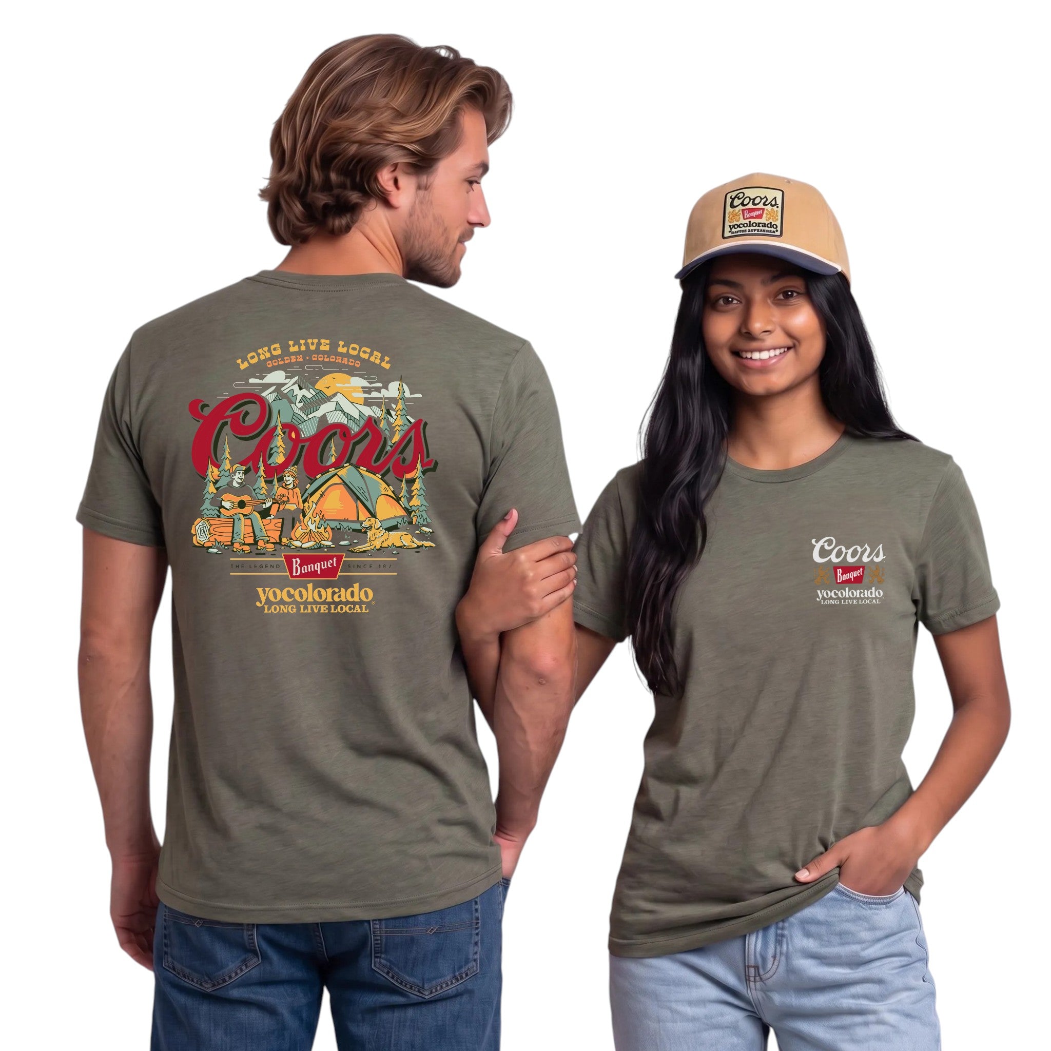 Coors Banquet x YoColorado Campfire Crew Unisex T-Shirt