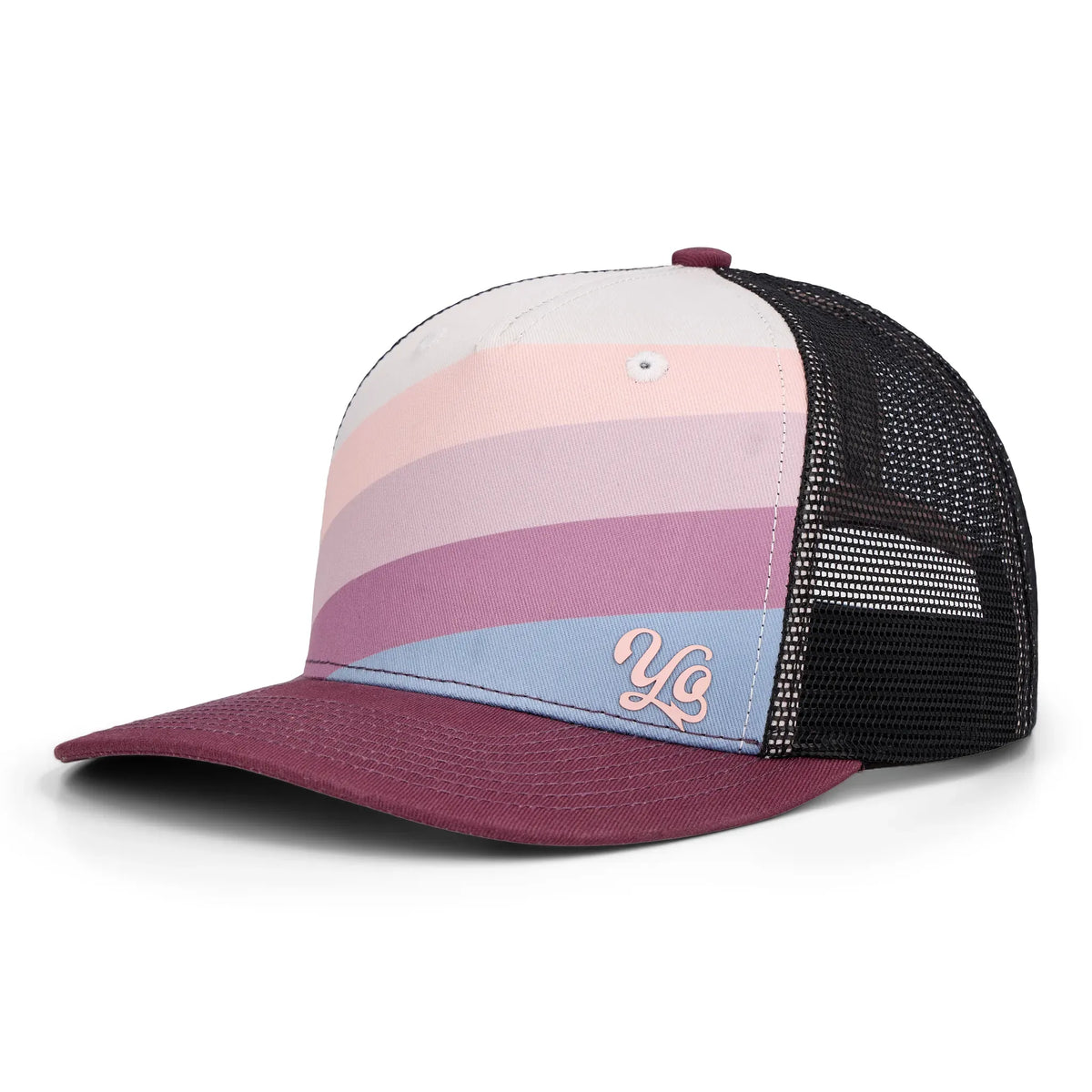 YoColorado Adult Juicy Fader Trucker Hat Cap Ballcap NWT Pink Purple Highline Hat in Wildflower Purple main image 2