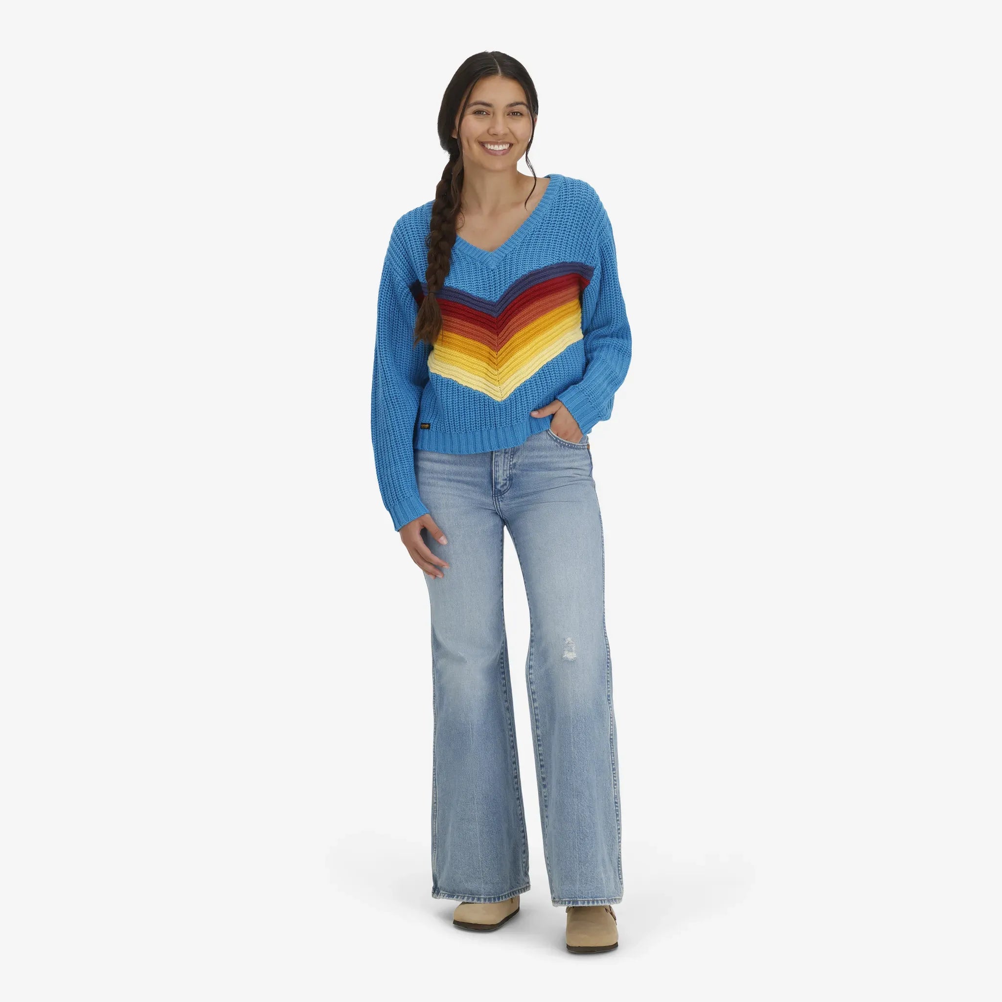 Women's Fader Knit Sweater in Backcountry Blue