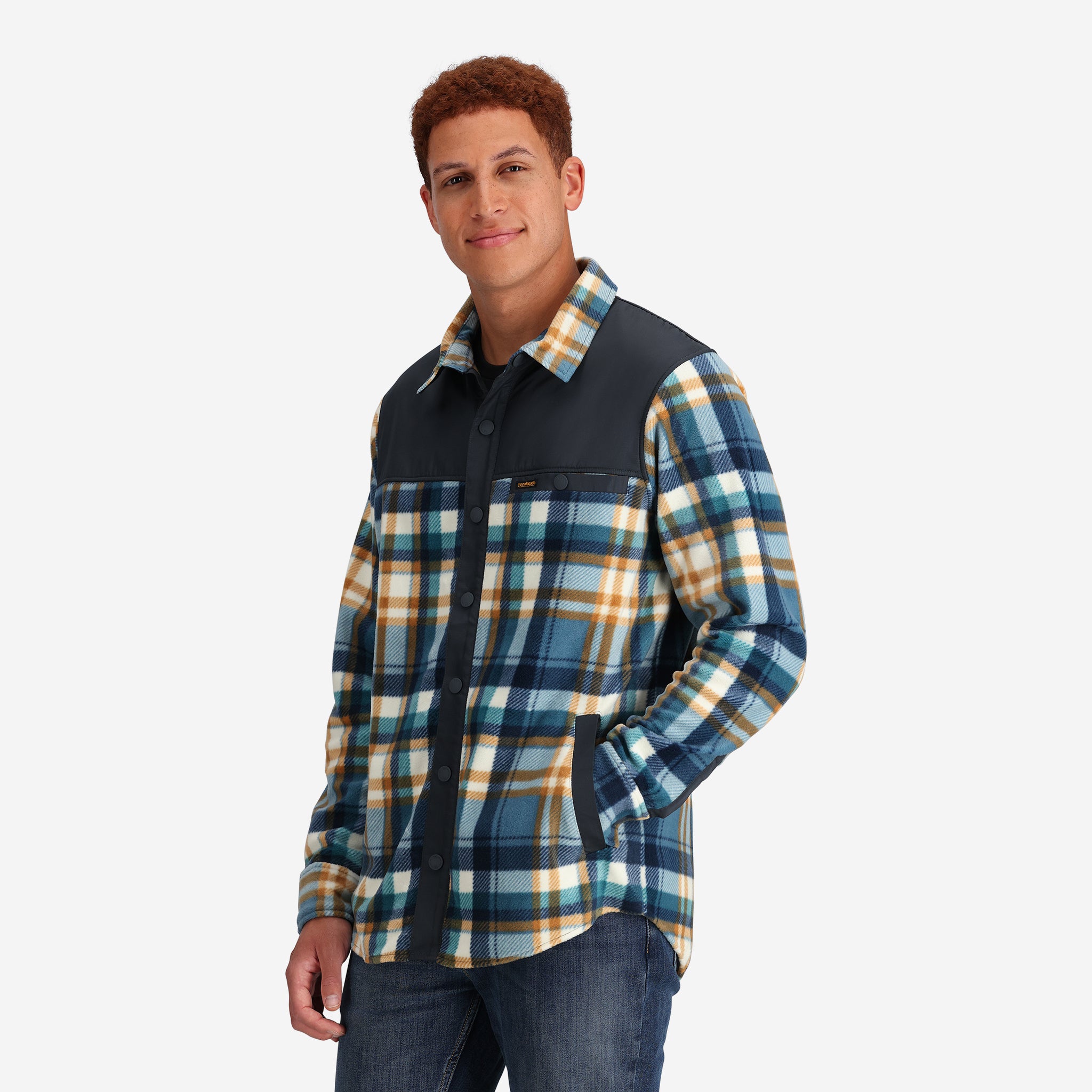 Men's Nomad Fleece Snap Jacket - Plaid