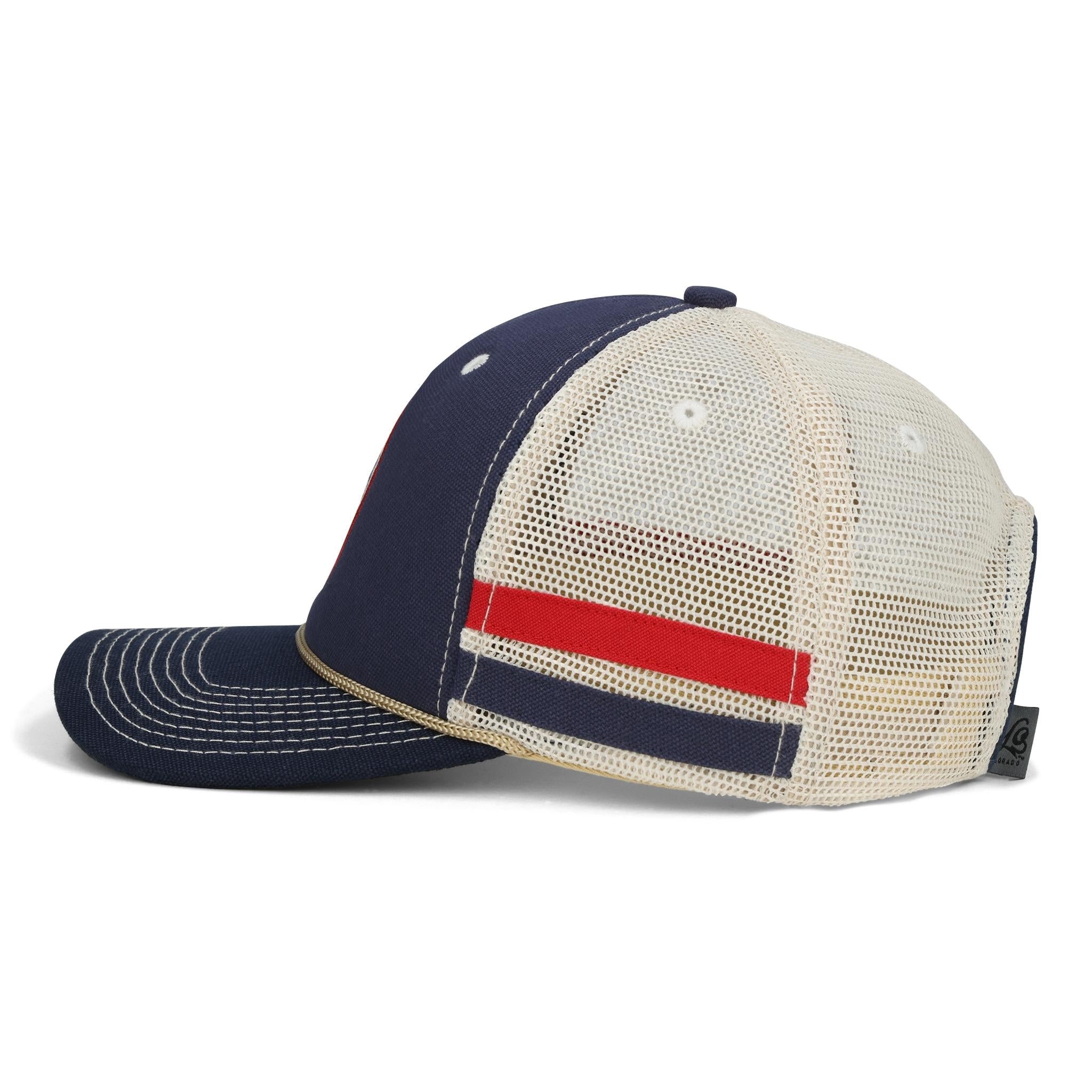 YoColorado Retro Ranger Trucker Hat Cap Ballcap Navy Blue NWT Throwback Ranger Trucker Hat main image 4