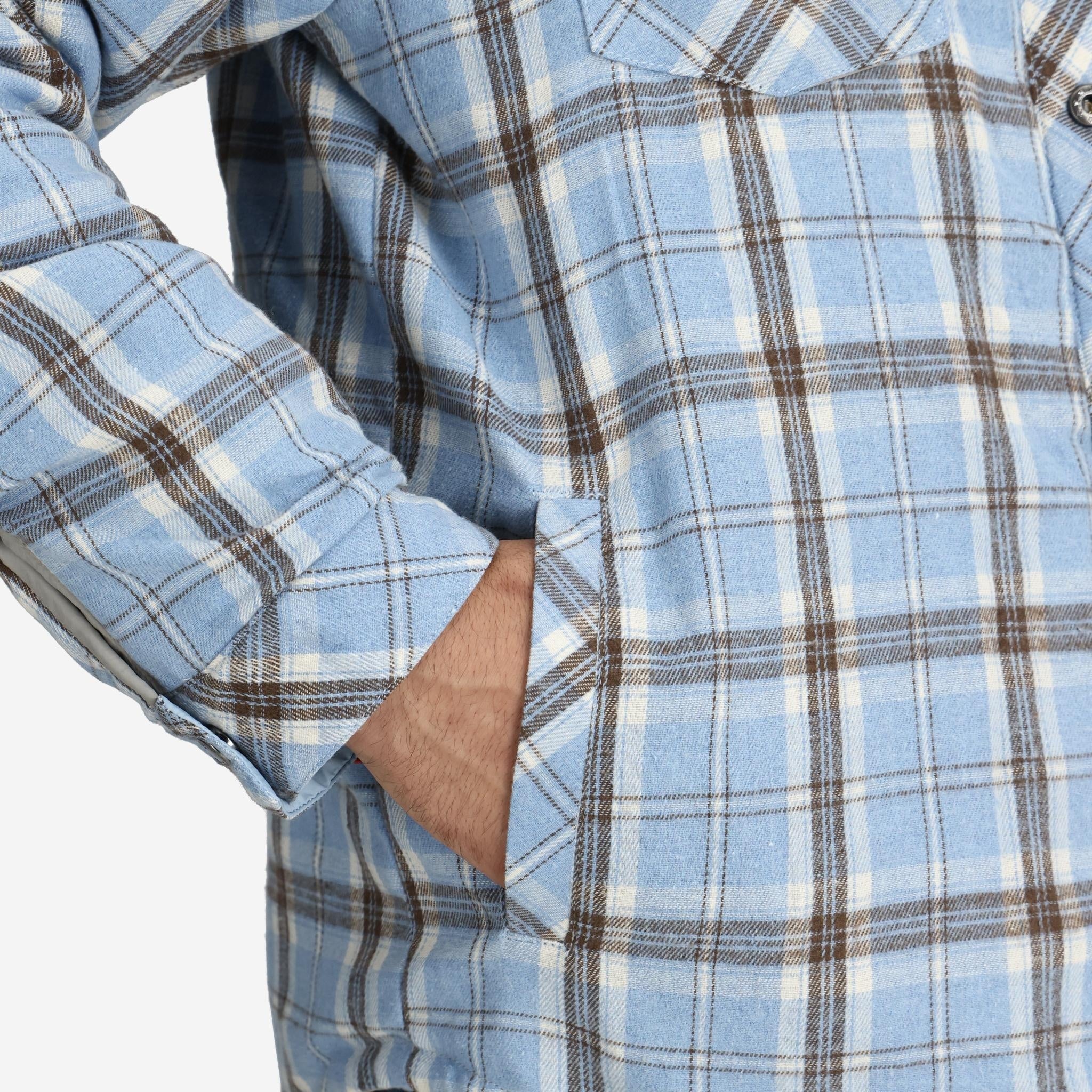 maatee&sons jefferly flannel 2 blue gray 【公式通販】