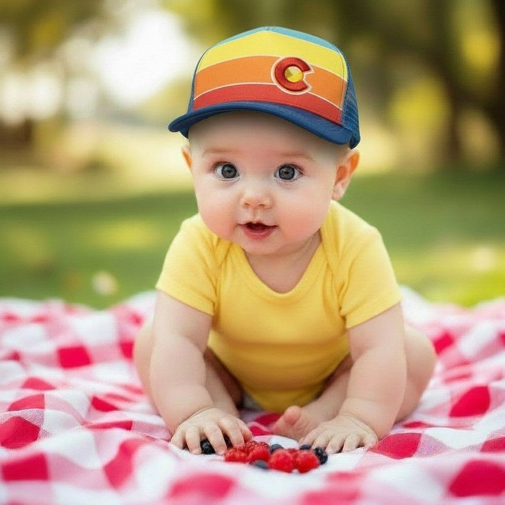 Toddler Rainbow Fader Trucker Hat