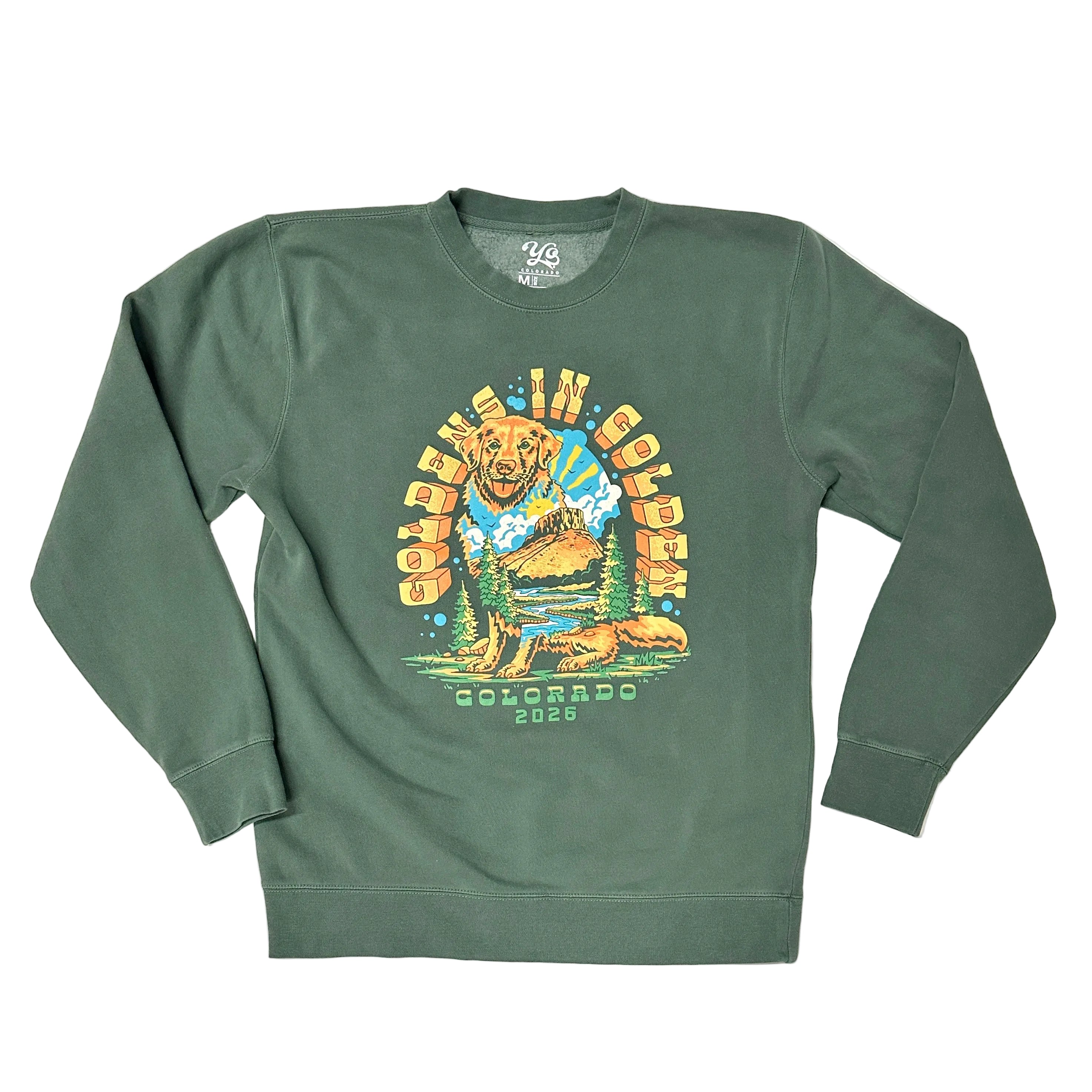 Goldens in Golden 2026 Official Vintage-Wash Crewneck Sweatshirt