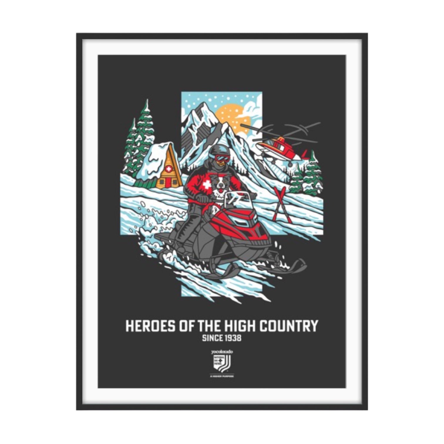 NSP Heroes of the High Country Hand-Screened Poster