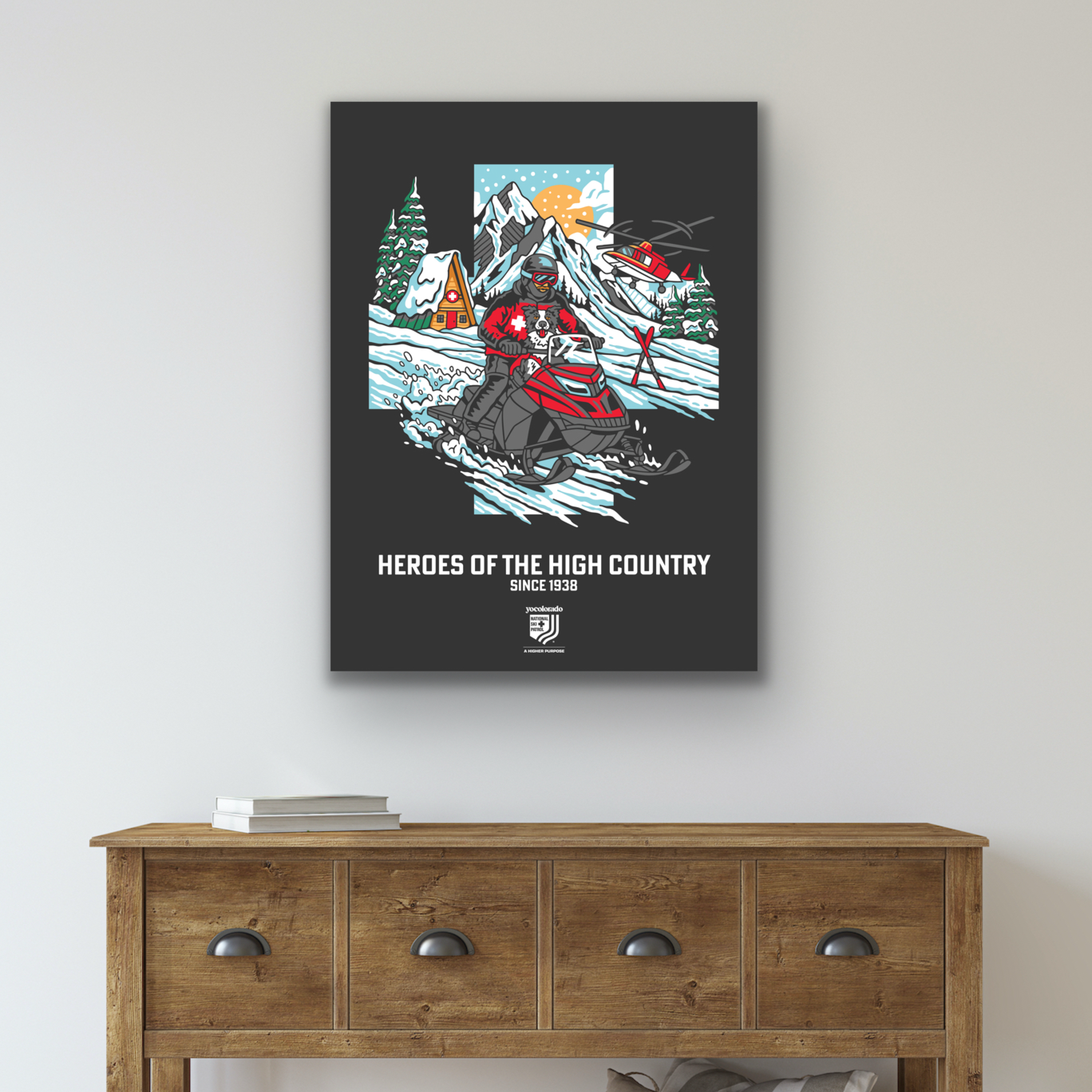 NSP Heroes of the High Country Hand-Screened Poster