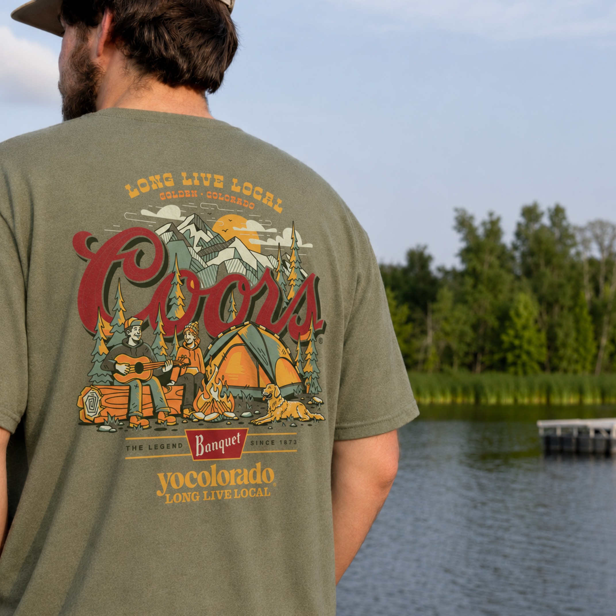 Coors Banquet x YoColorado Campfire Crew Unisex T-Shirt