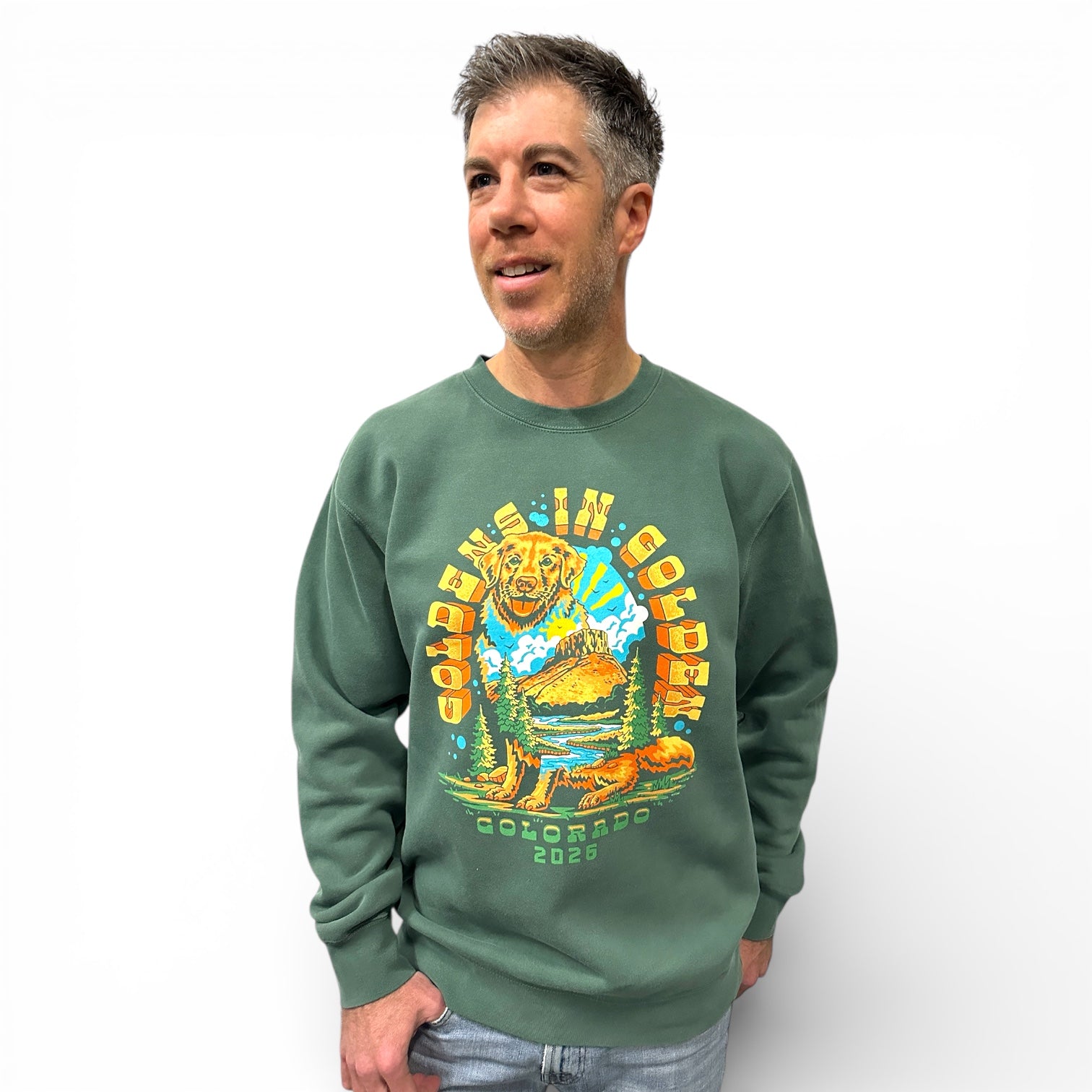 Goldens in Golden 2026 Official Vintage-Wash Crewneck Sweatshirt