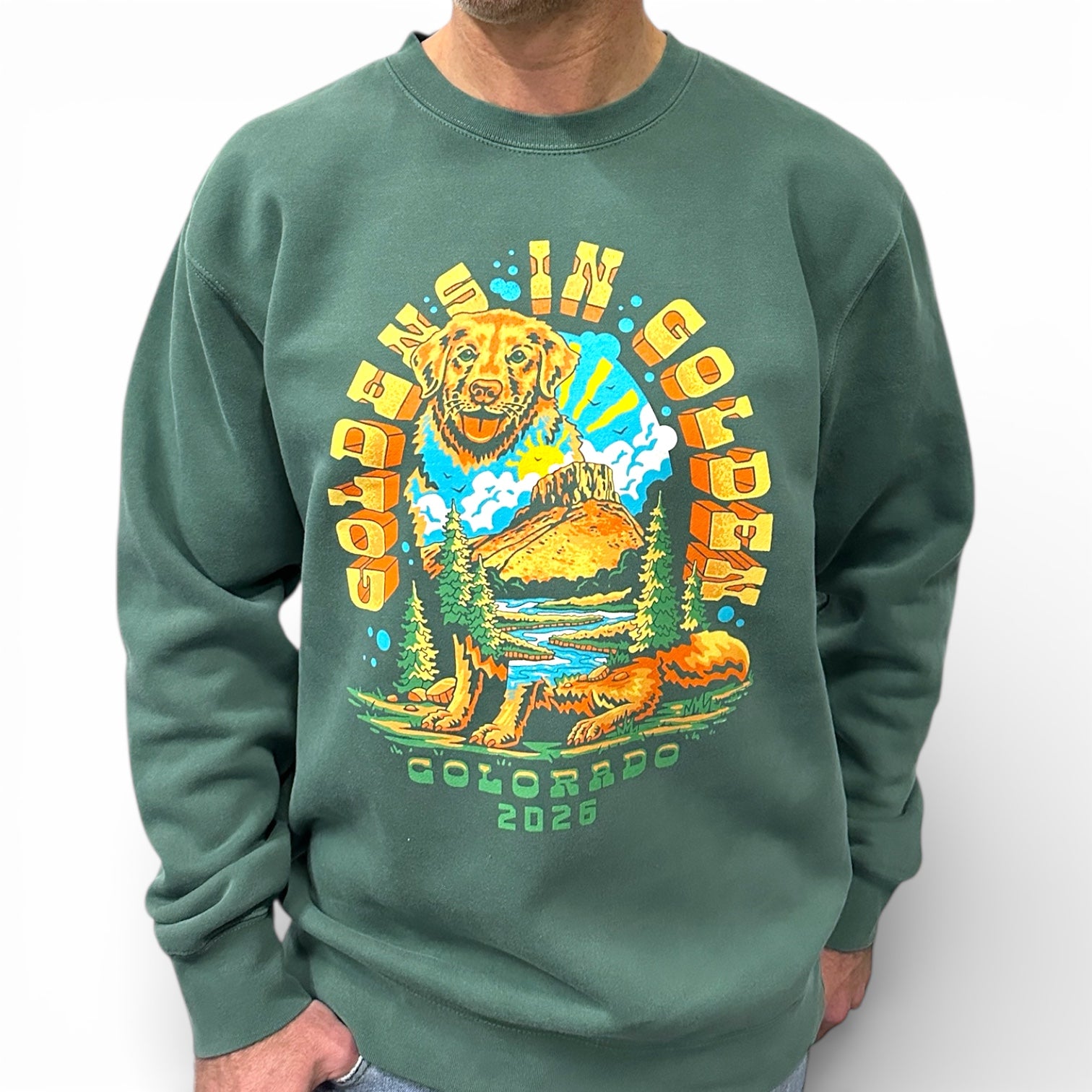 Goldens in Golden 2026 Official Vintage-Wash Crewneck Sweatshirt