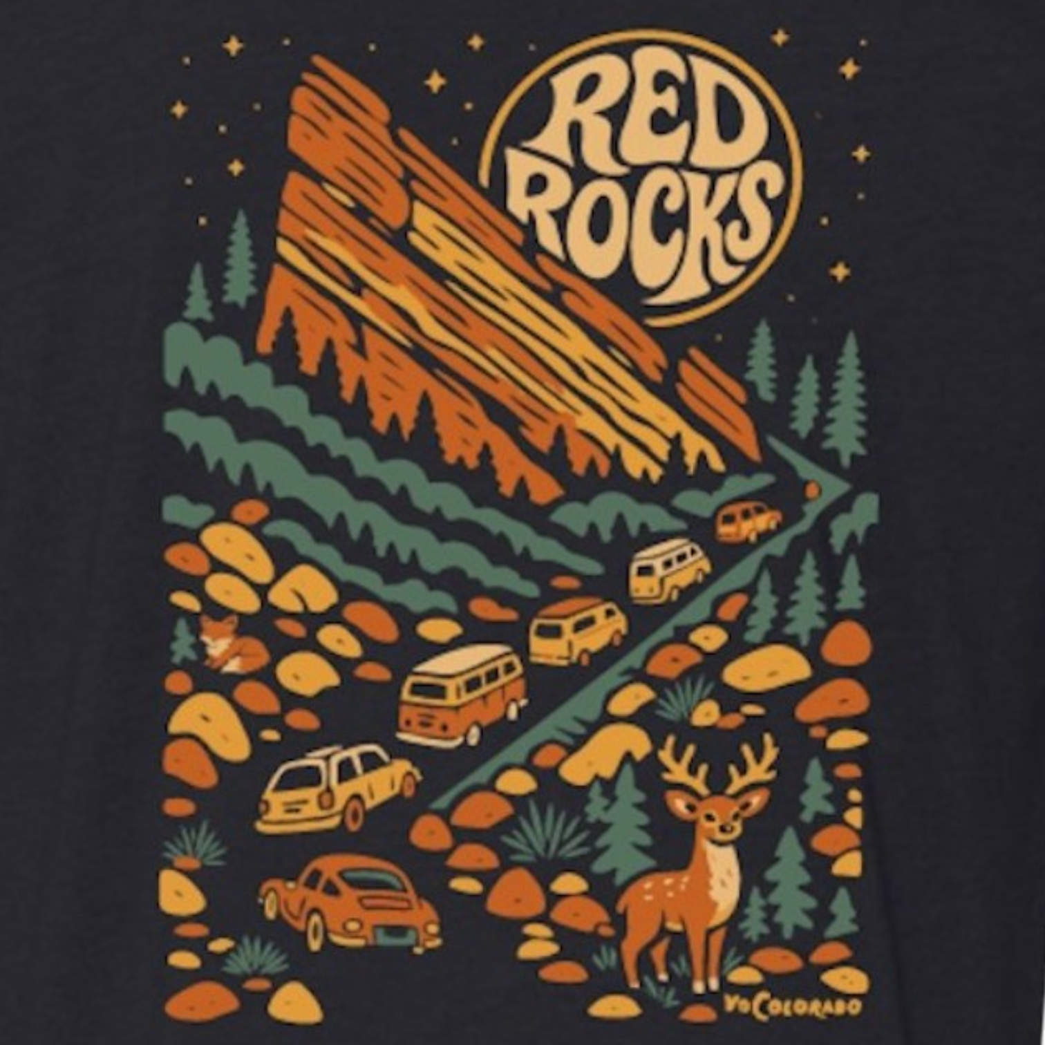 Red Rocks Roadshow Unisex T-Shirt