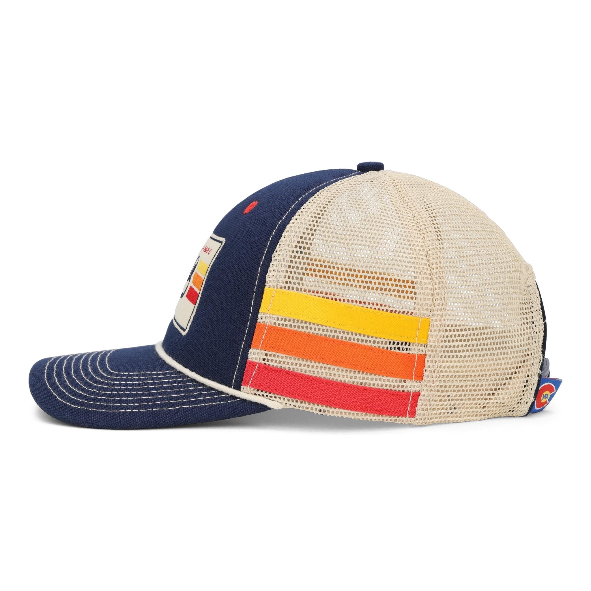 Vintage Trucker Cap - Retro Snapback Hat - Adjustable Mesh Back & Curved Bill Retro Patch Mesh Back Trucker Hat main image 3