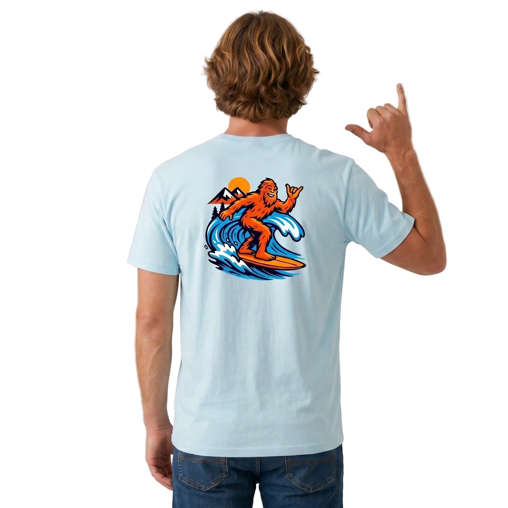 Sasquatch Surfer Unisex T-Shirt